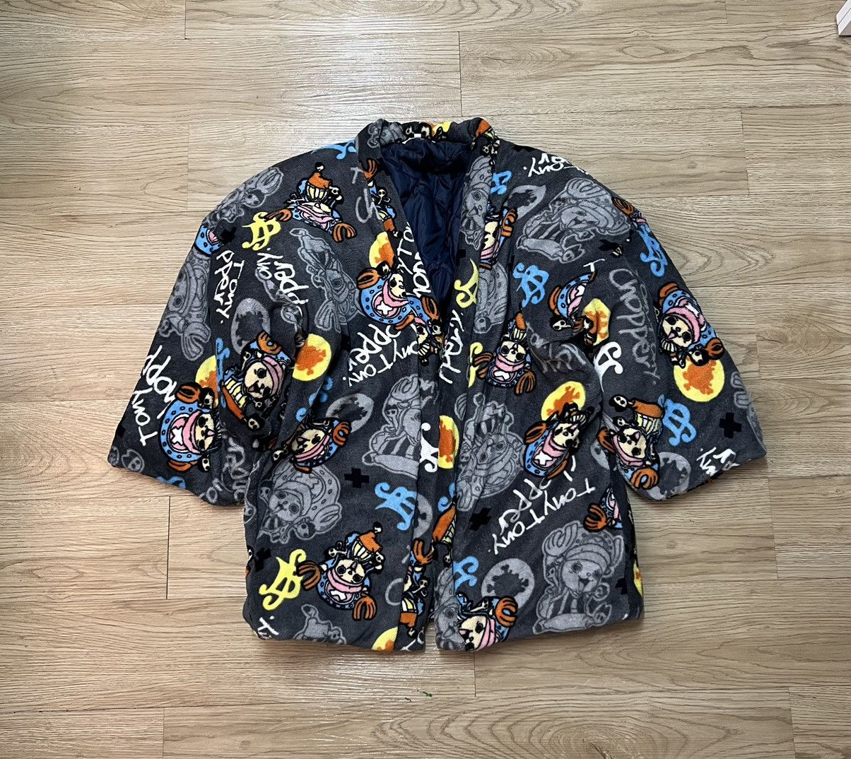 image of Cartoon Network x Kimono Japan Dragon One Piece Hanten Kimono, Men's (Size Large)