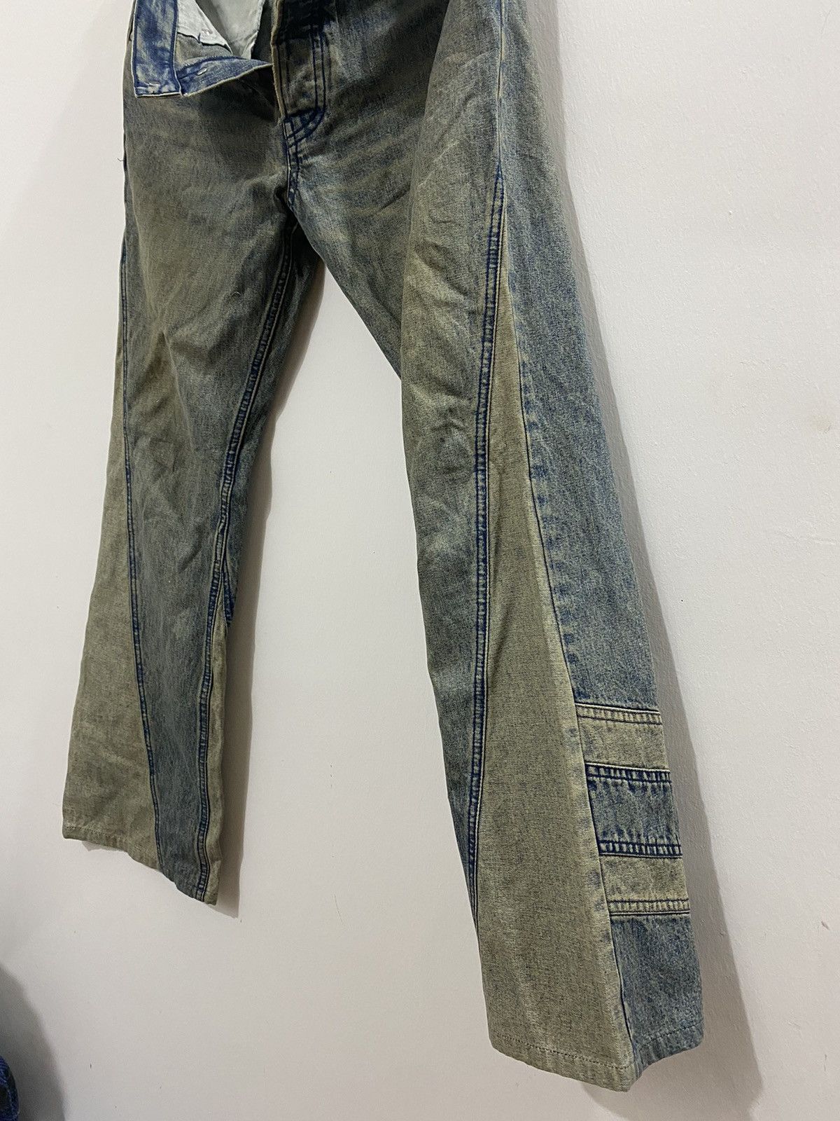 PPFM PPFM Rare Spiral Cut And Sew Flare Denim Size US 30 / EU 46 - 3 Thumbnail
