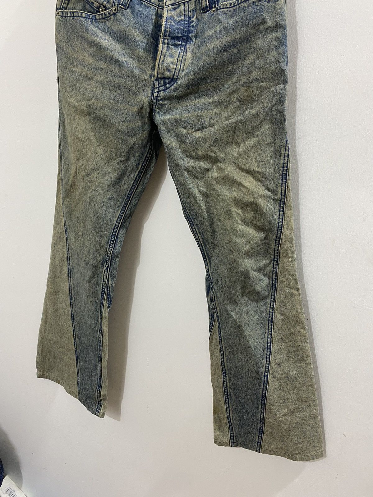 PPFM PPFM Rare Spiral Cut And Sew Flare Denim Size US 30 / EU 46 - 5 Thumbnail