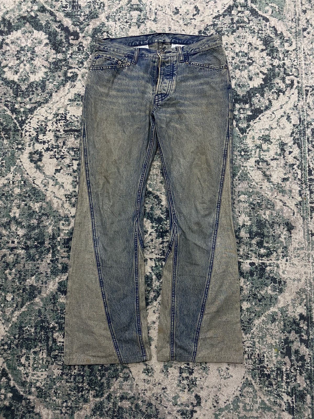 PPFM PPFM Rare Spiral Cut And Sew Flare Denim Size US 30 / EU 46 - 2 Thumbnail