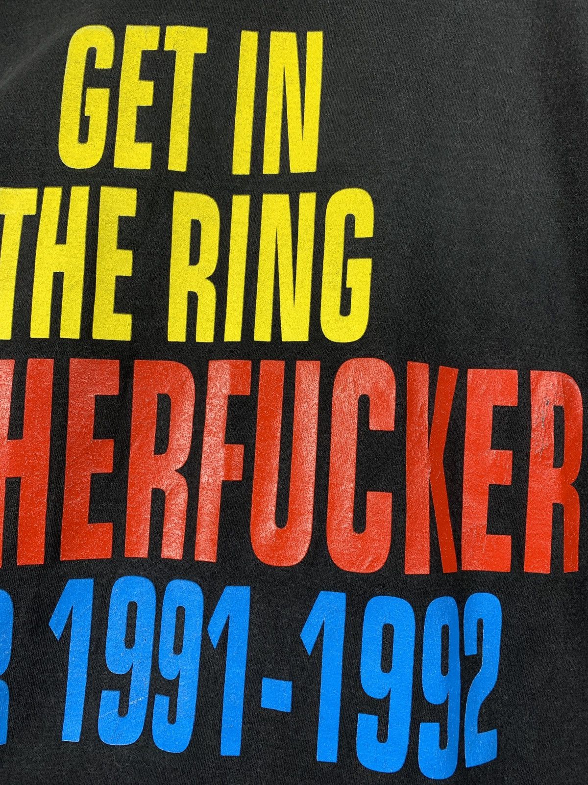 Band Tees 1991 Vintage Guns N Roses Get In The Ring Motherfucker Tee Size US L / EU 52-54 / 3 - 19 Thumbnail