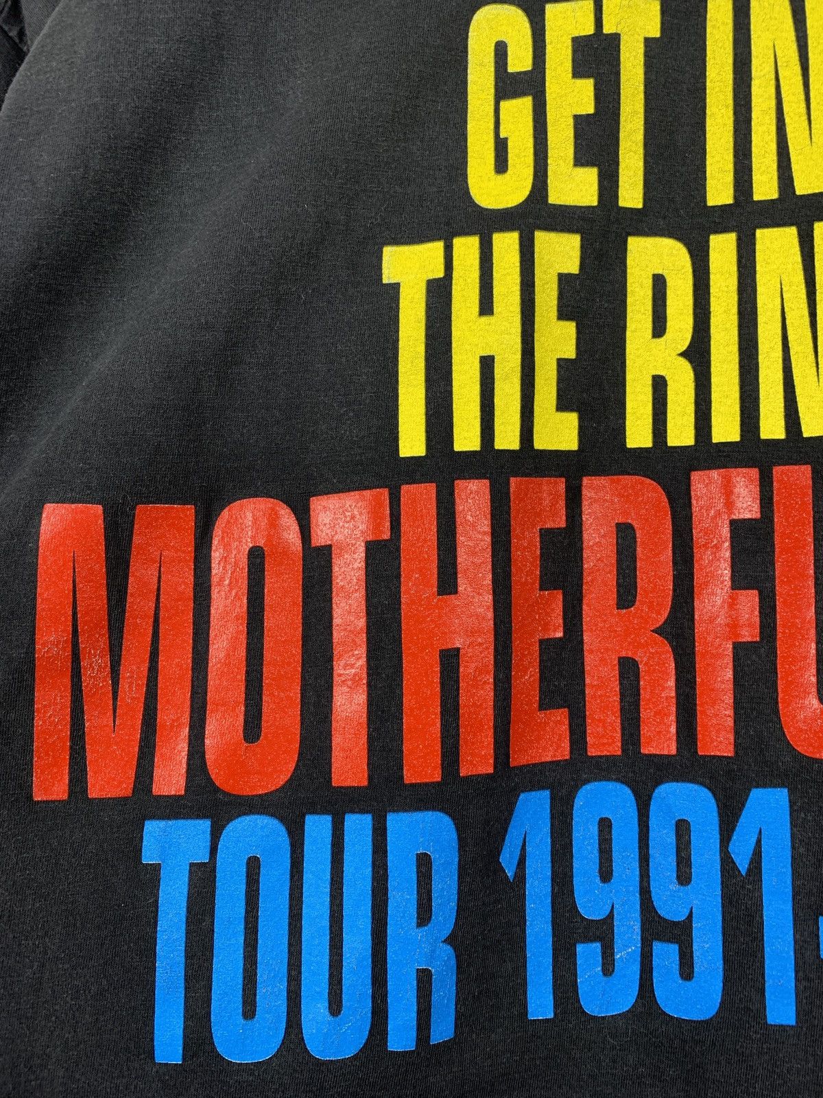 Band Tees 1991 Vintage Guns N Roses Get In The Ring Motherfucker Tee Size US L / EU 52-54 / 3 - 18 Thumbnail