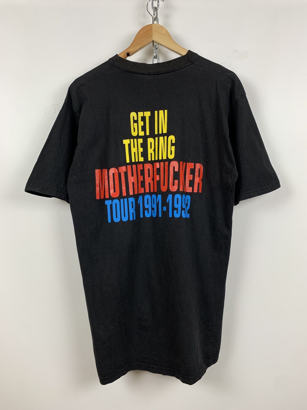 Band Tees 1991 Vintage Guns N Roses Get In The Ring Motherfucker Tee Size US L / EU 52-54 / 3 - 3 Thumbnail