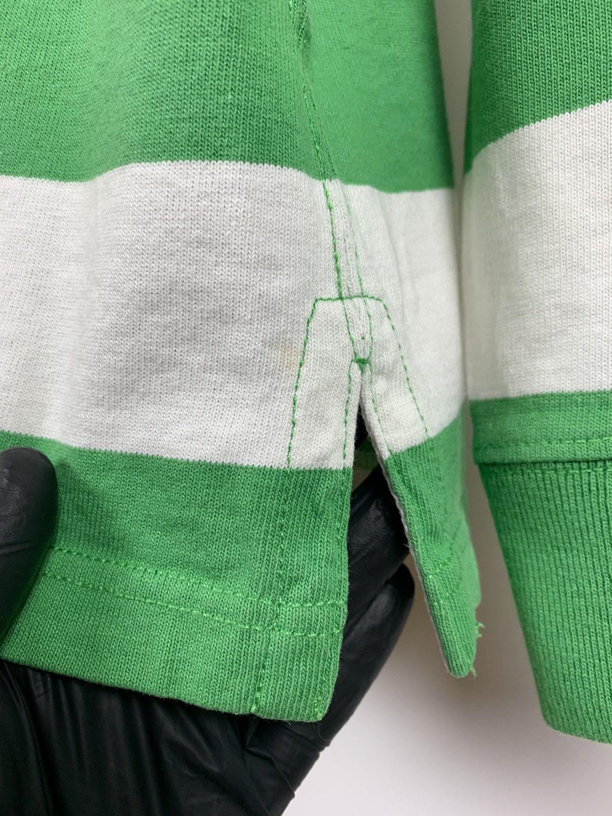 Polo Ralph Lauren Vintage Polo Ralph Lauren Rugby Striped Long Sleeve Shirt Size US L / EU 52-54 / 3 - 15 Thumbnail