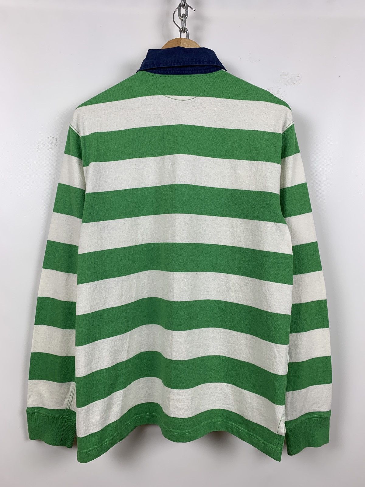 Polo Ralph Lauren Vintage Polo Ralph Lauren Rugby Striped Long Sleeve Shirt Size US L / EU 52-54 / 3 - 2 Thumbnail