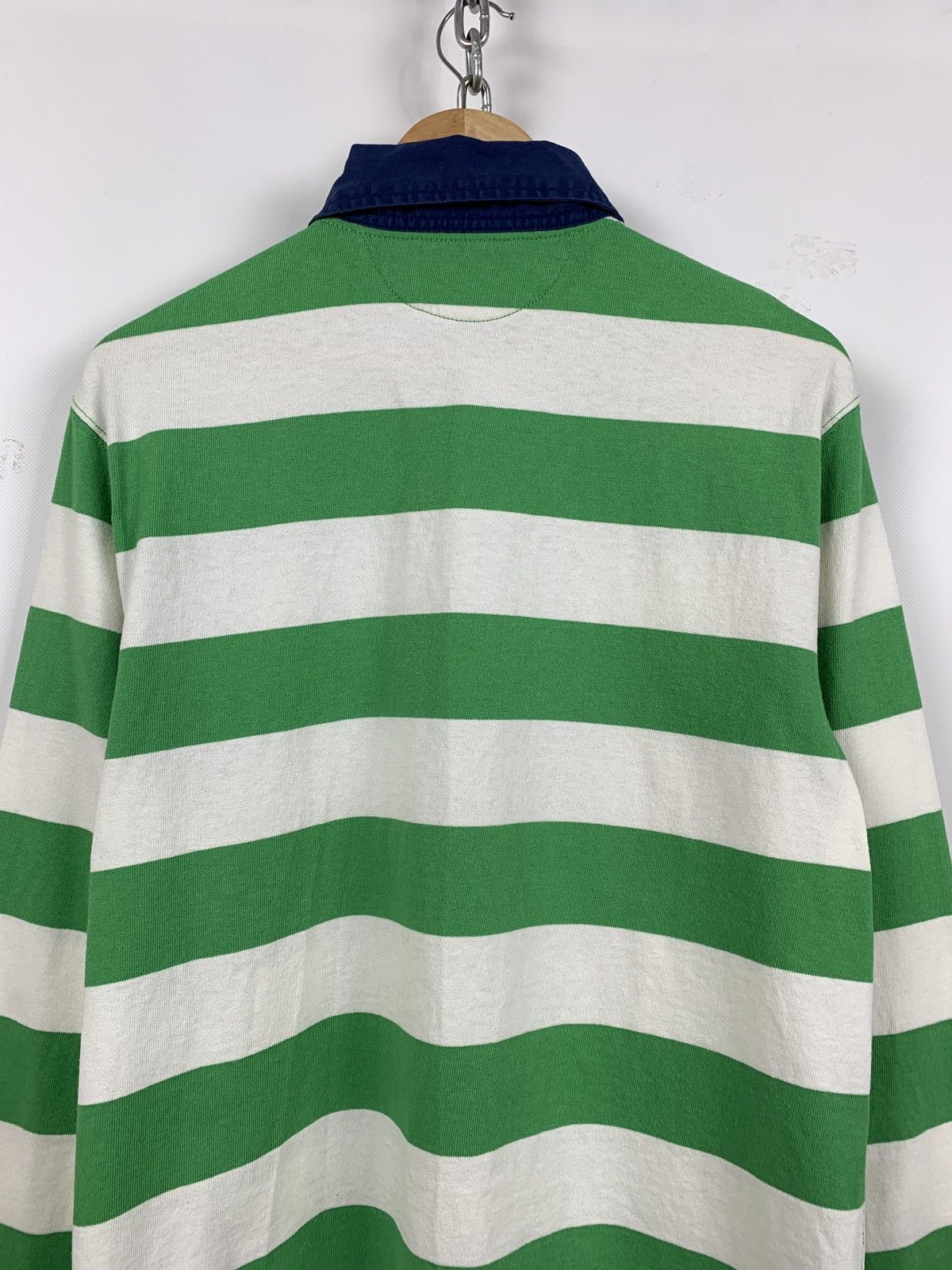 Polo Ralph Lauren Vintage Polo Ralph Lauren Rugby Striped Long Sleeve Shirt Size US L / EU 52-54 / 3 - 8 Thumbnail