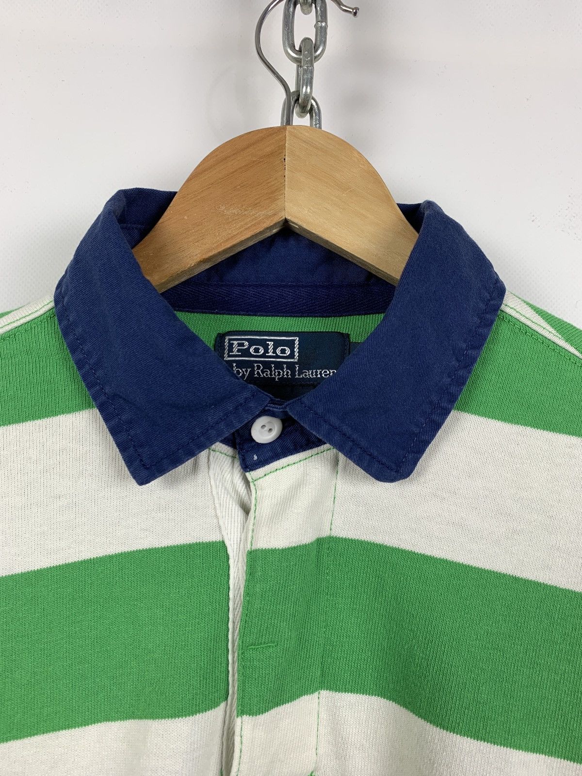 Polo Ralph Lauren Vintage Polo Ralph Lauren Rugby Striped Long Sleeve Shirt Size US L / EU 52-54 / 3 - 9 Thumbnail