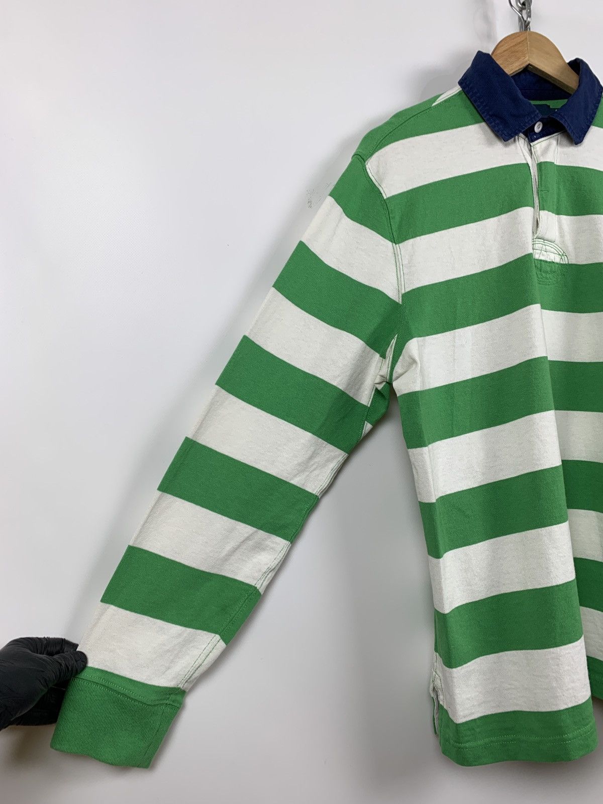 Polo Ralph Lauren Vintage Polo Ralph Lauren Rugby Striped Long Sleeve Shirt Size US L / EU 52-54 / 3 - 6 Thumbnail