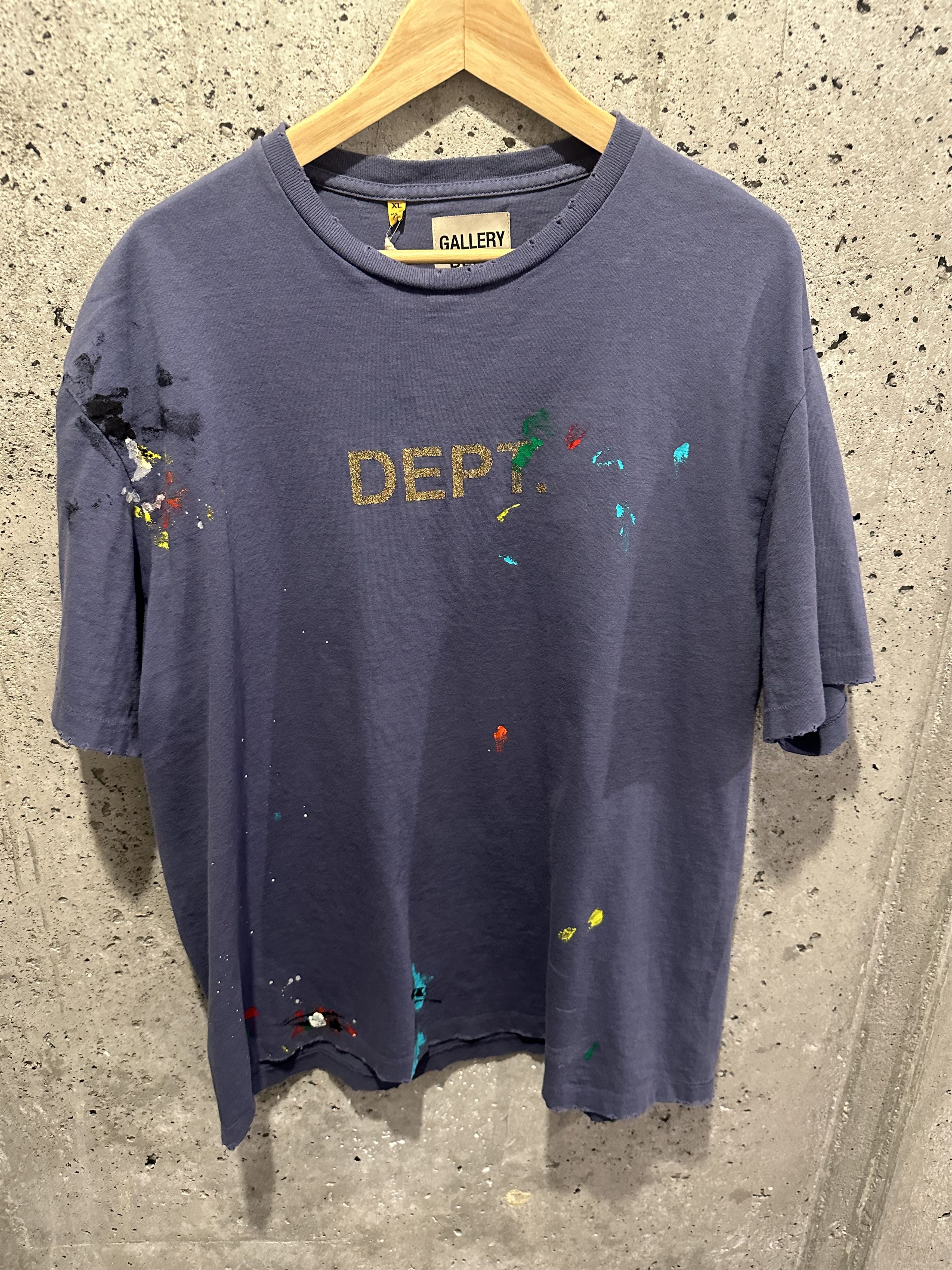 gallery dept paint splatter logo tshirt