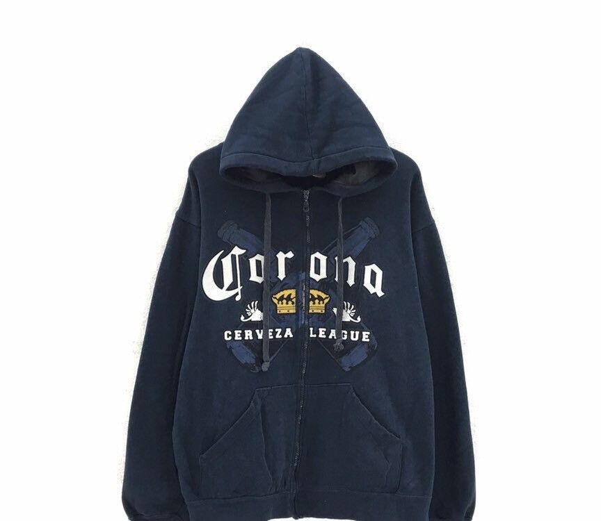 Vintage Corona Extra BigLogo Hoodie Size US L / EU 52-54 / 3 - 2 Thumbnail