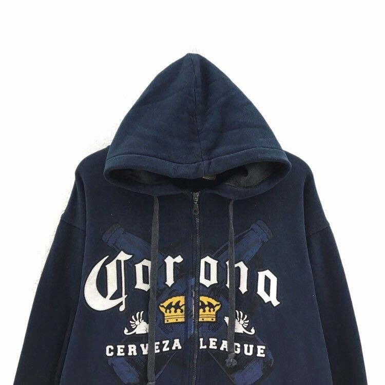 Vintage Corona Extra BigLogo Hoodie Size US L / EU 52-54 / 3 - 4 Thumbnail