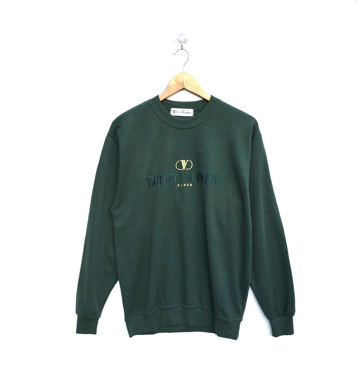 Vintage Victory Valentino Embroidery Spell out sweatshirt jumper Size US L / EU 52-54 / 3 - 1 Thumbnail