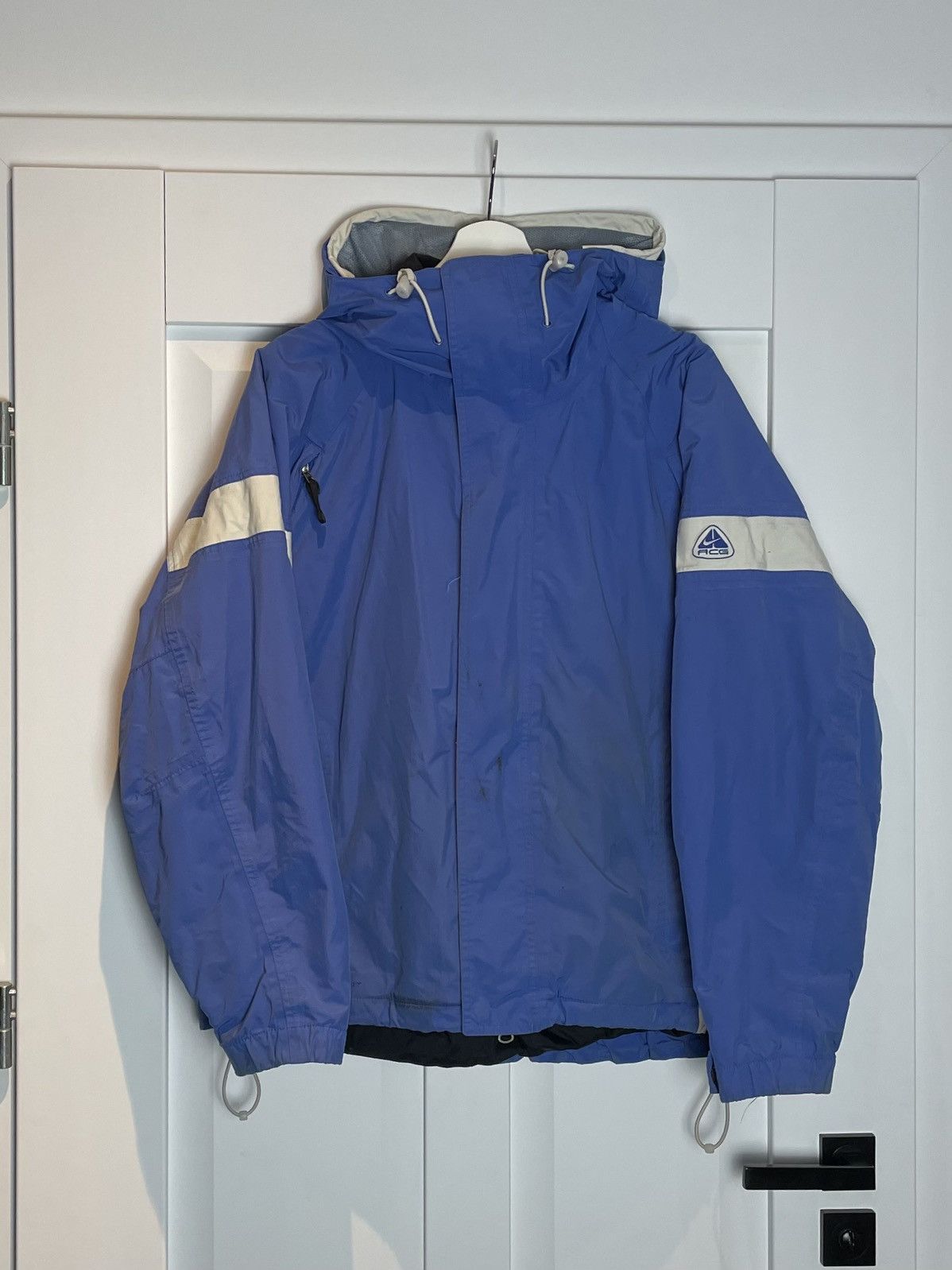 Vintage 90s-00'S Nike ACG Nylon Jacket, Men's Size L polyester navy blue type Vintage Second Hand