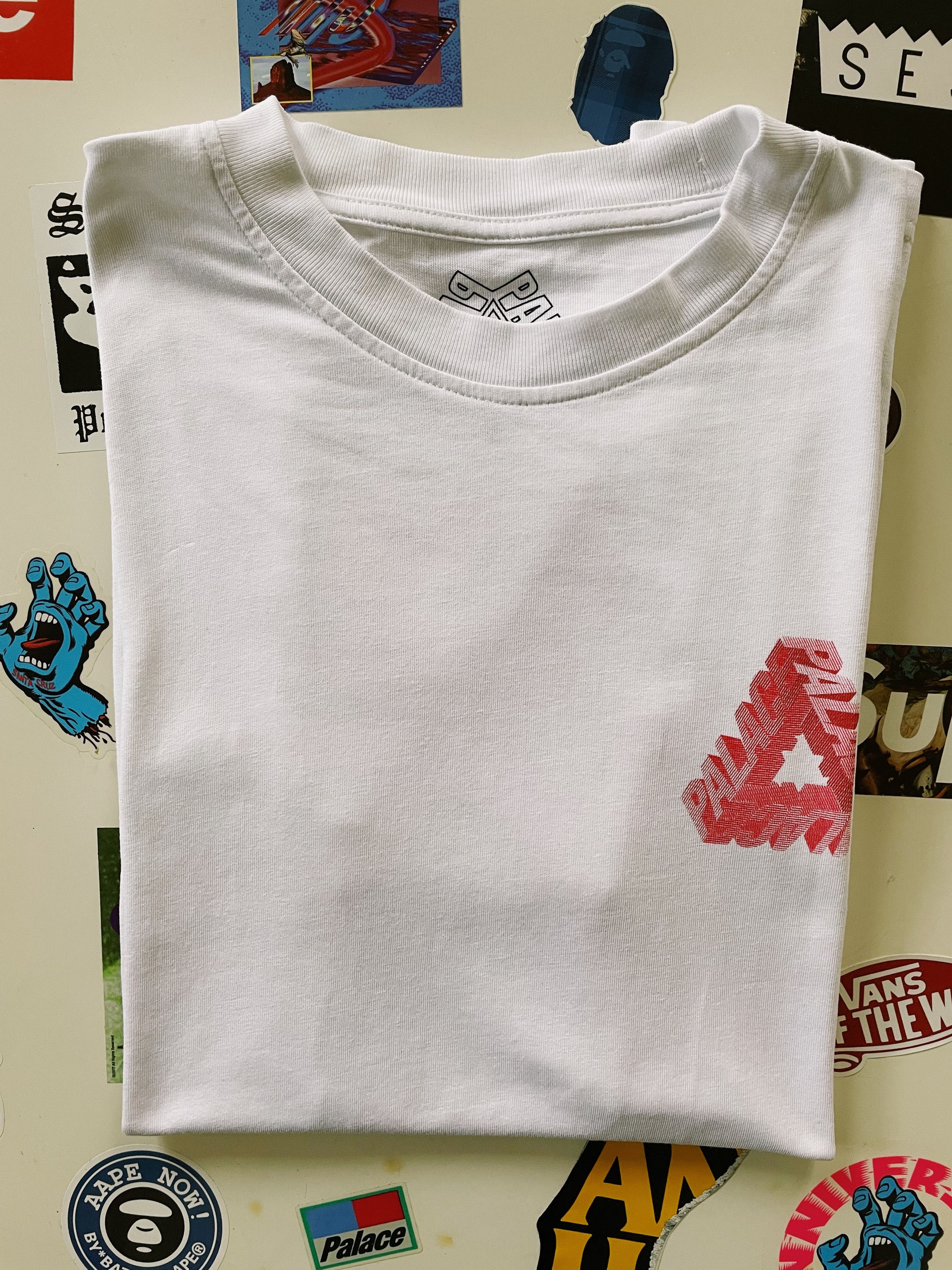Palace Palace P-3D Tri-Ferg T-shirt White Size US S / EU 44-46 / 1 - 8 Thumbnail