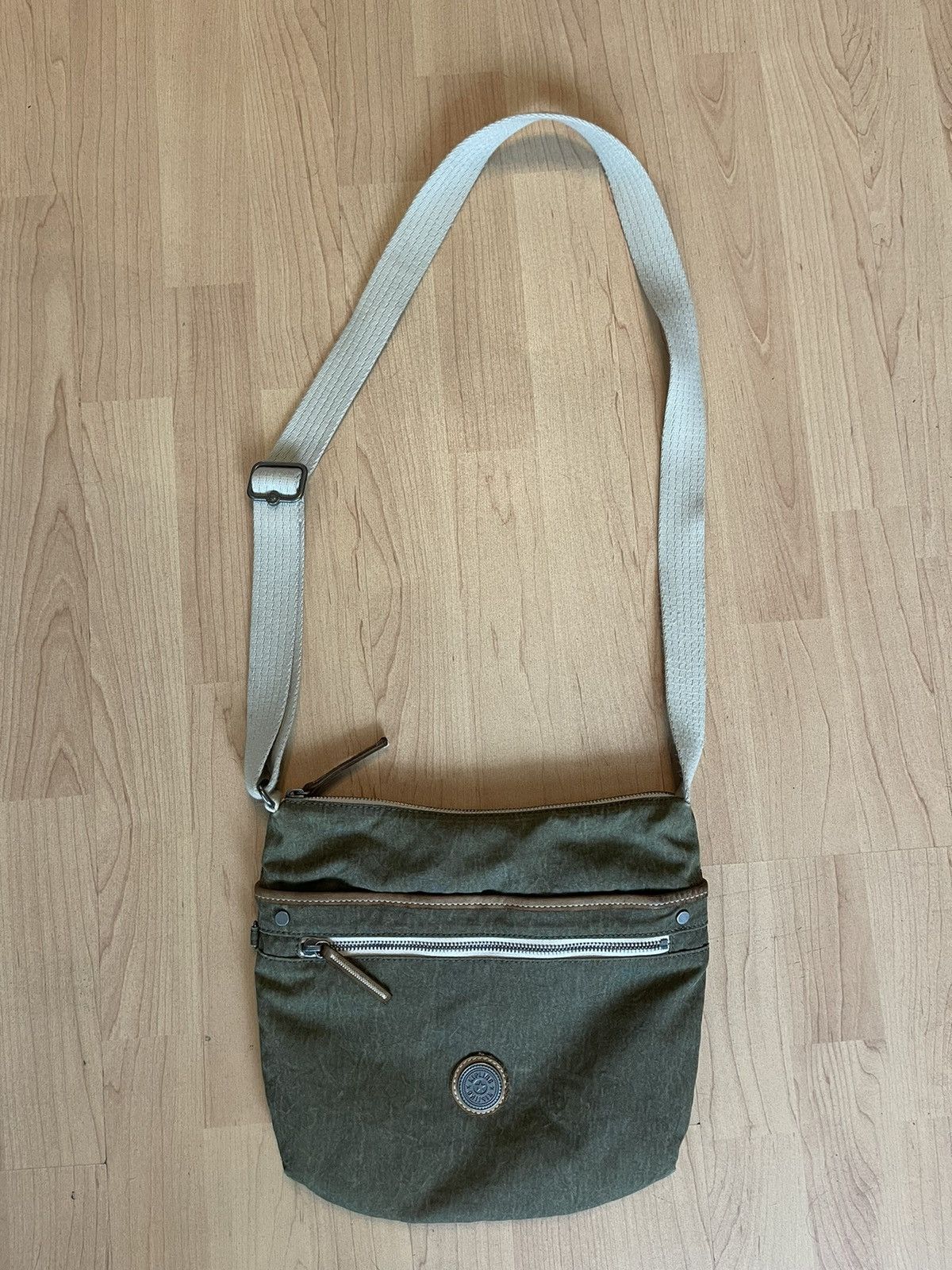 Japanese Brand Kipling military avant garde Y2K canvas bag metallic logo Size ONE SIZE - 1 Thumbnail