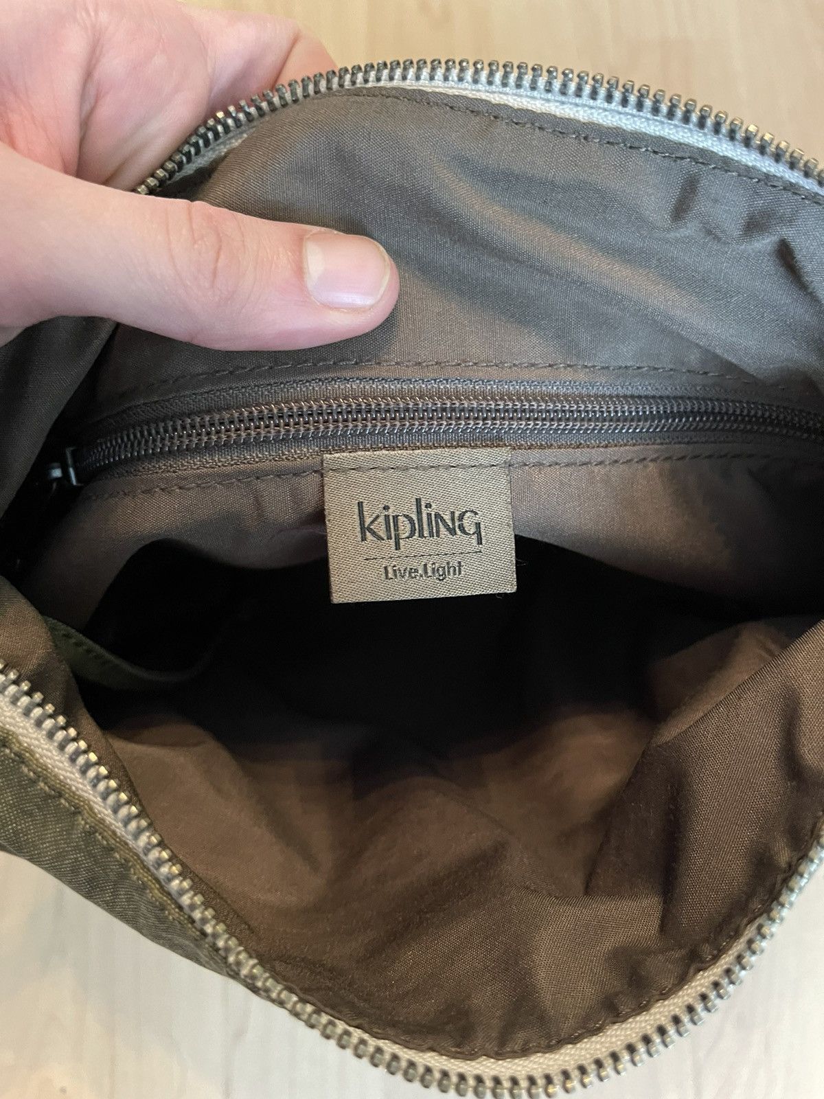 Japanese Brand Kipling military avant garde Y2K canvas bag metallic logo Size ONE SIZE - 8 Thumbnail