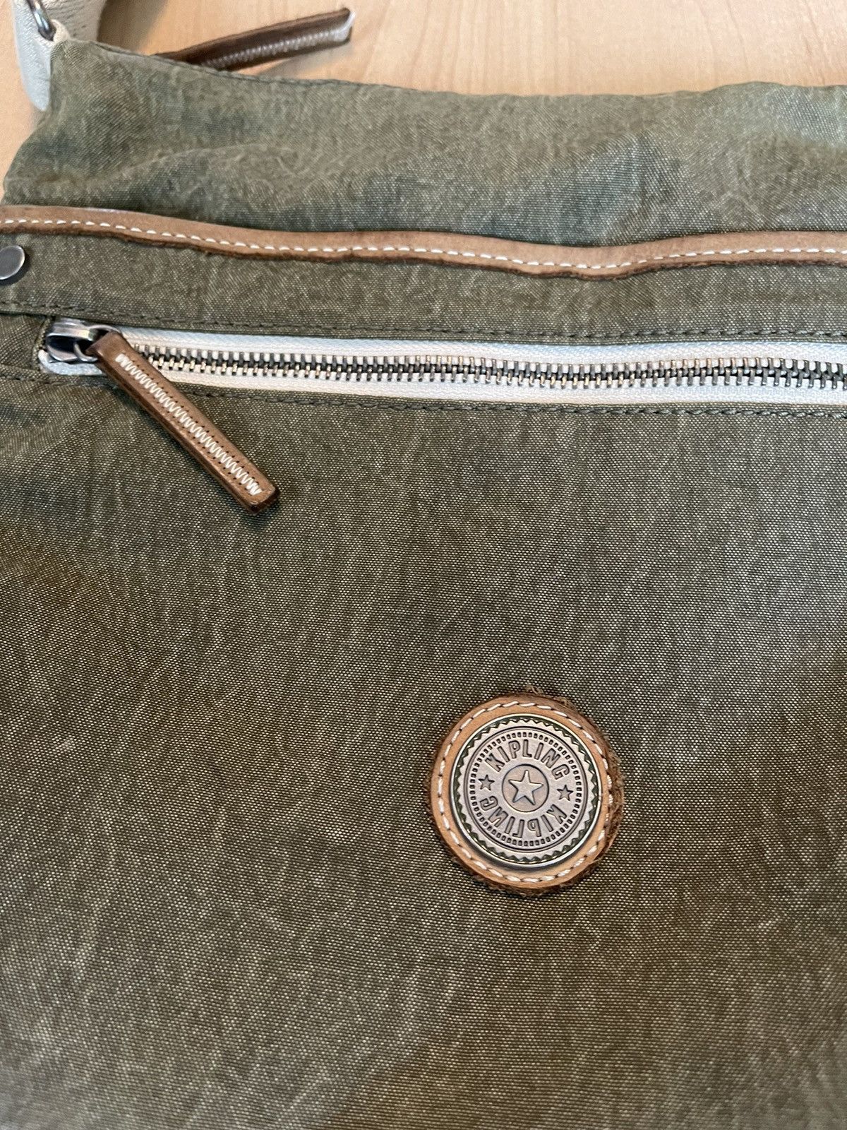 Japanese Brand Kipling military avant garde Y2K canvas bag metallic logo Size ONE SIZE - 3 Thumbnail