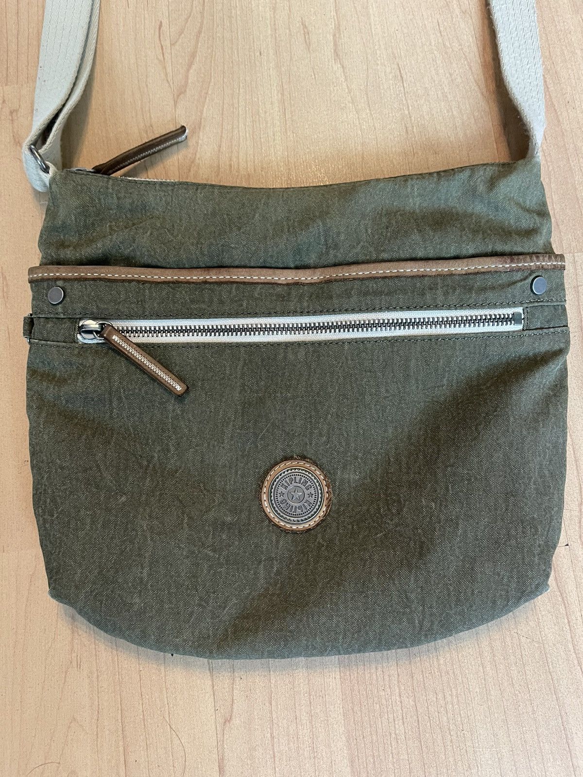 Japanese Brand Kipling military avant garde Y2K canvas bag metallic logo Size ONE SIZE - 2 Thumbnail