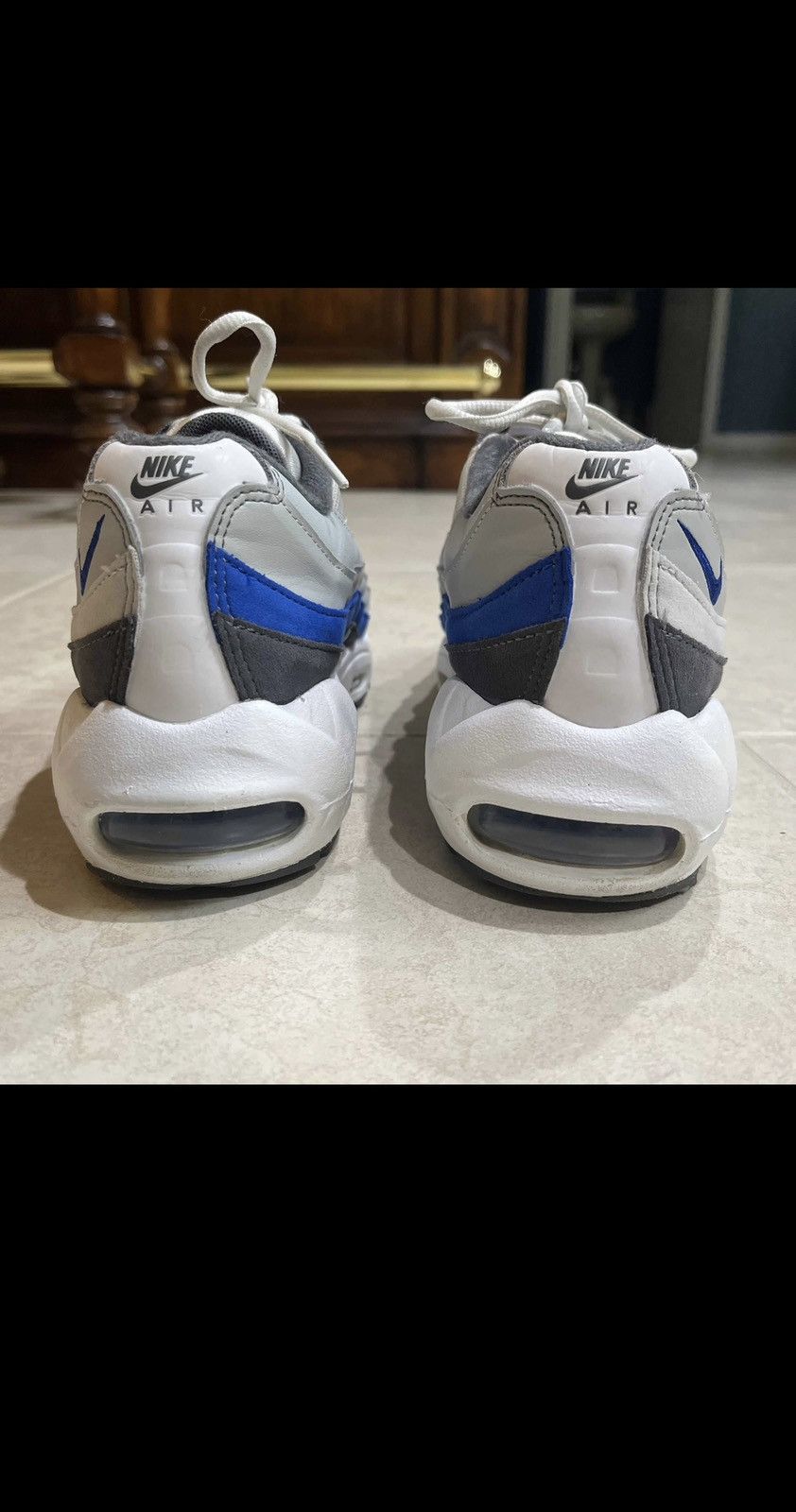 Nike 2021 Nike Air Max 95 Recraft GS “White Game Royal” Size US 6 / EU 39 - 5 Thumbnail