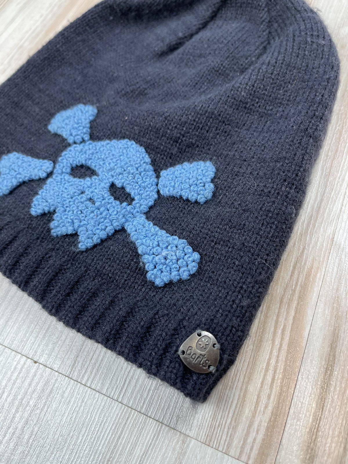 Vintage Blue hat Skull Barts Y2K rare style Size ONE SIZE - 3 Thumbnail