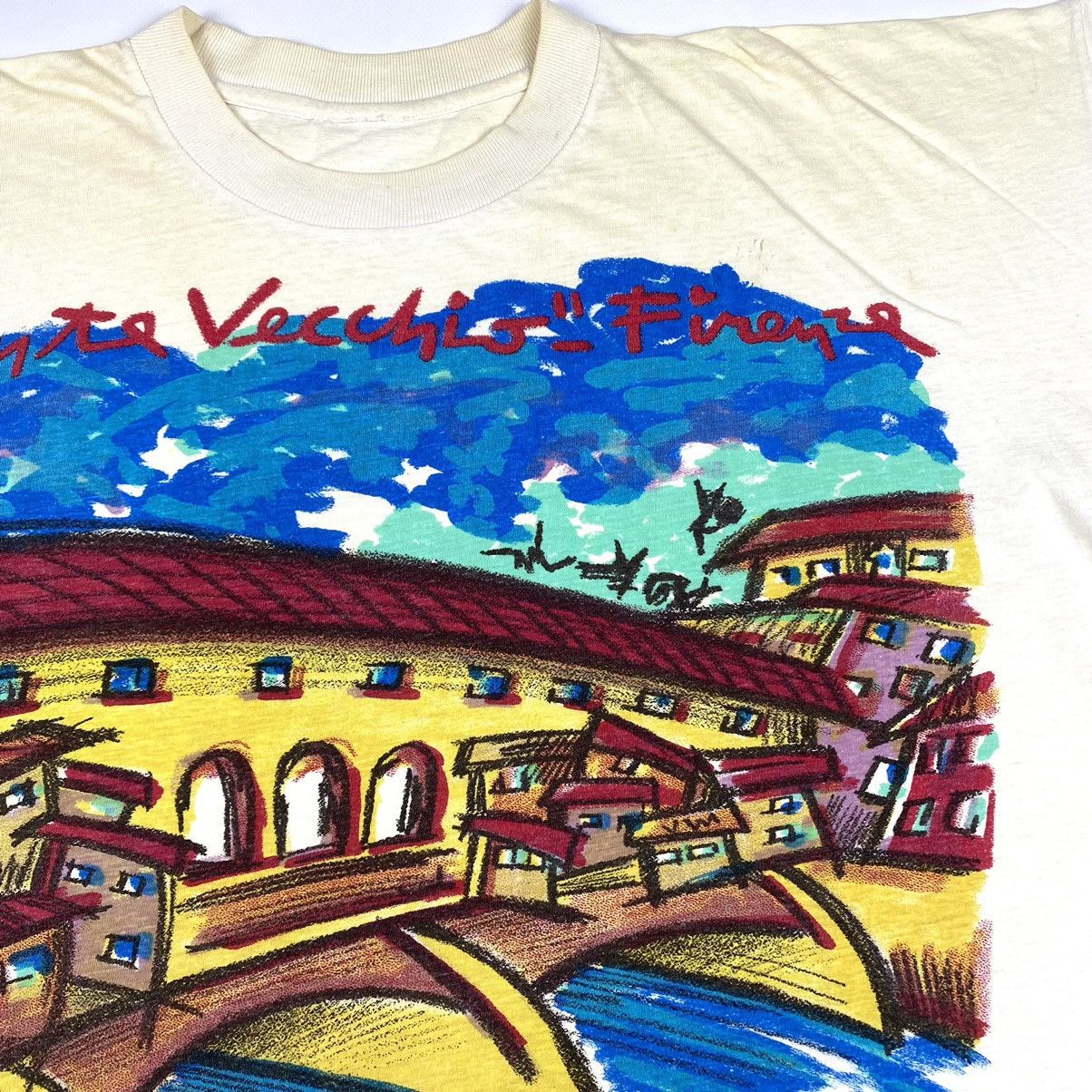 Keith Haring Rare! Vintage Art T Shirt Picasso Style by Ponte Vecchio Y2K Size US XL / EU 56 / 4 - 7 Thumbnail