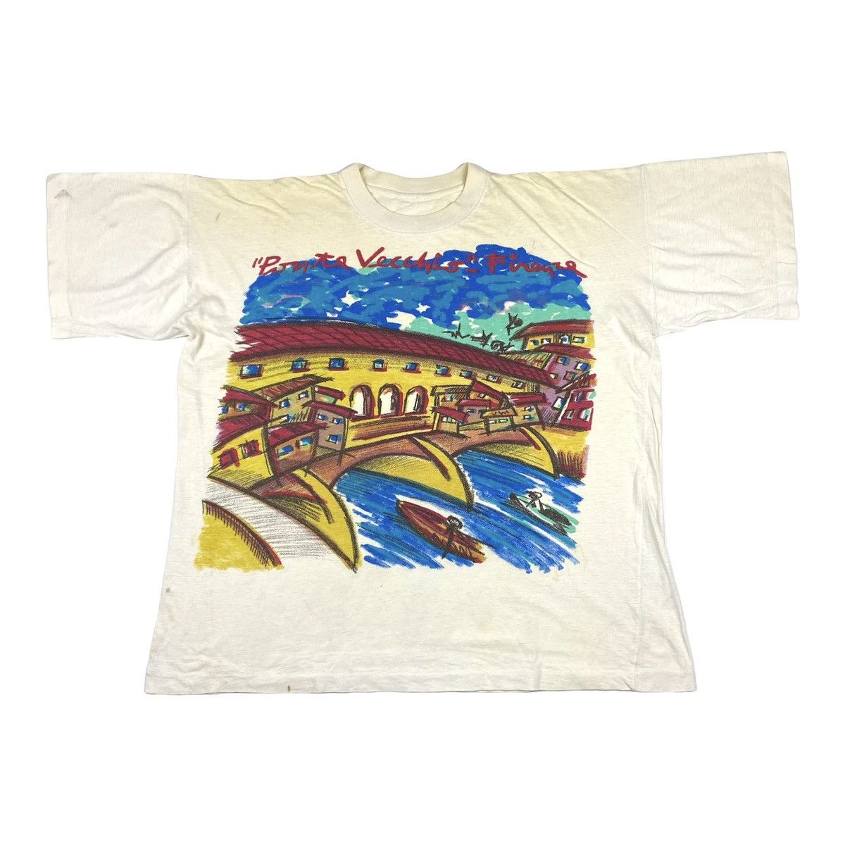 Keith Haring Rare! Vintage Art T Shirt Picasso Style by Ponte Vecchio Y2K Size US XL / EU 56 / 4 - 1 Thumbnail