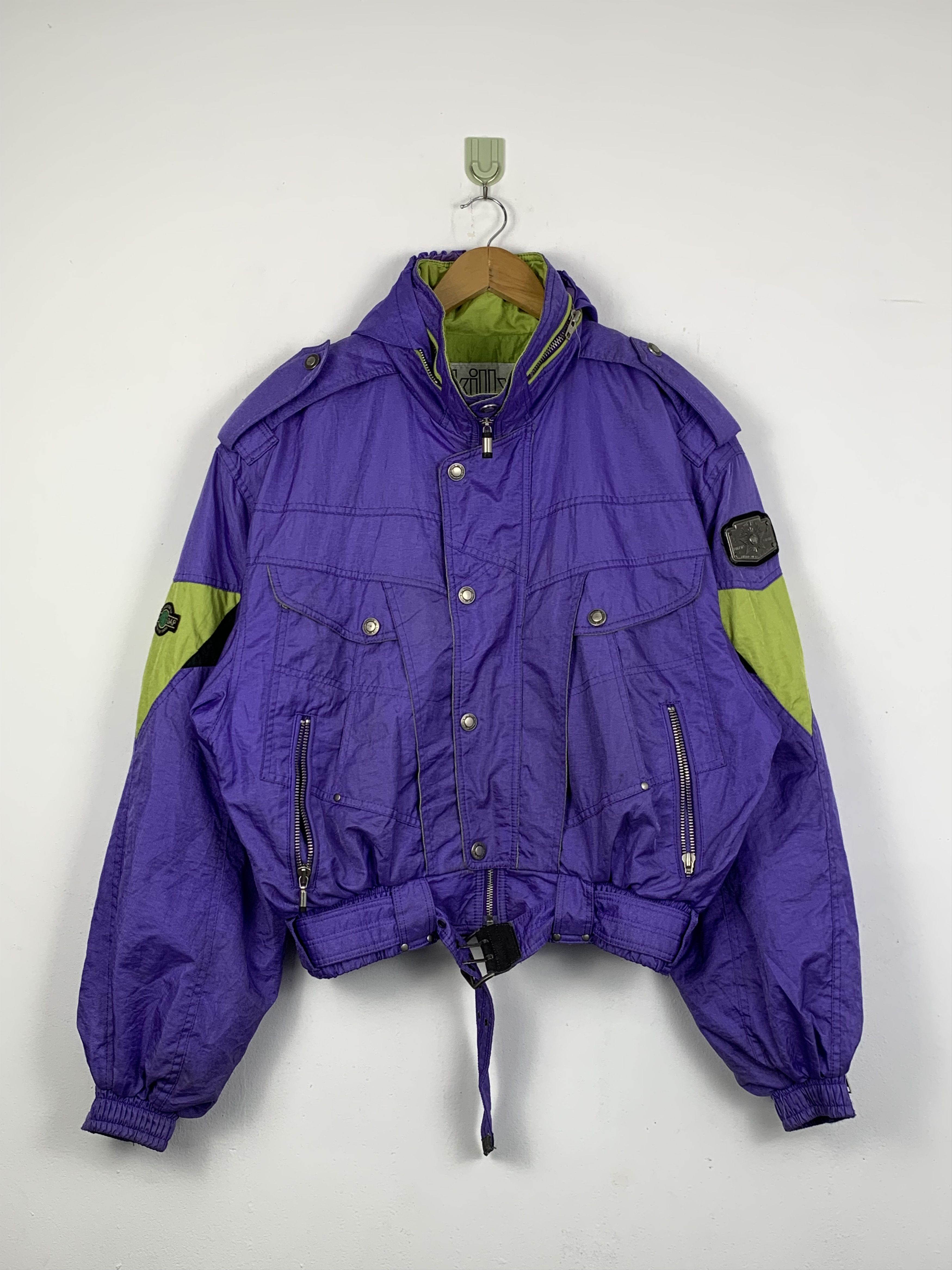 Asics Vintage 90s Asics Ski Bomber Jacket J1491 Size US M / EU 48-50 / 2 - 1 Thumbnail