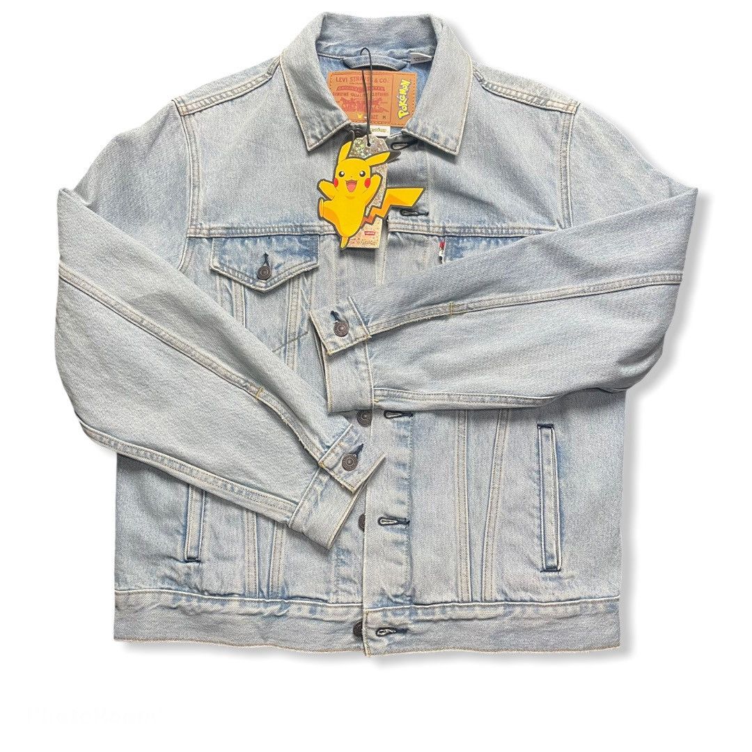 Levi's × Pokemon Levi's x Pokemon Denim Trucker Jacket Size US L / EU 52-54 / 3 - 1 Thumbnail