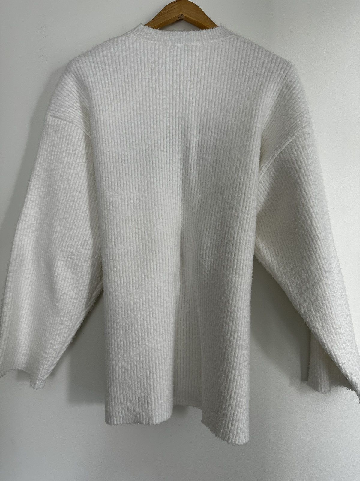 Balenciaga Intarsia-knit logo long sleeve jumper sweater Size S / US 4 / IT 40 - 5 Thumbnail