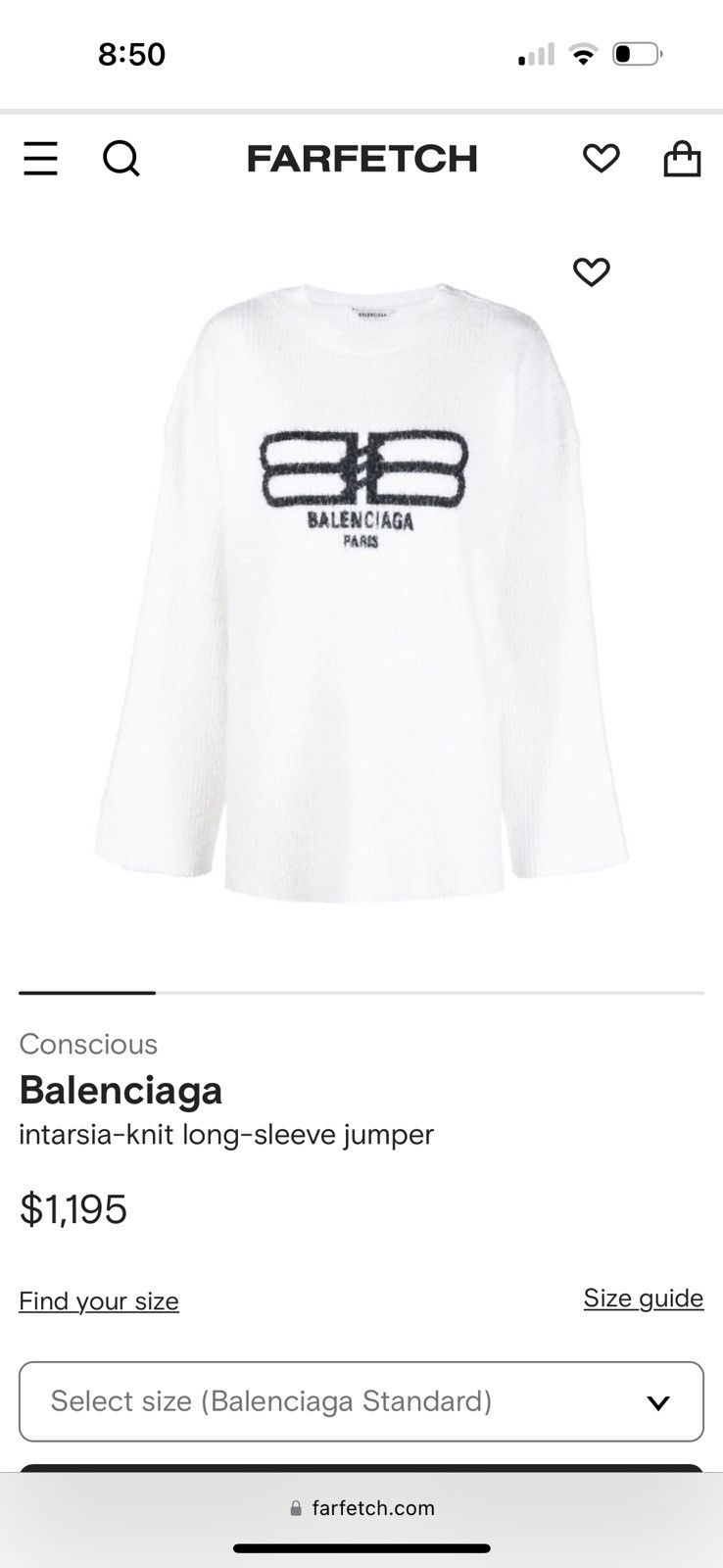 Balenciaga Intarsia-knit logo long sleeve jumper sweater Size S / US 4 / IT 40 - 9 Thumbnail
