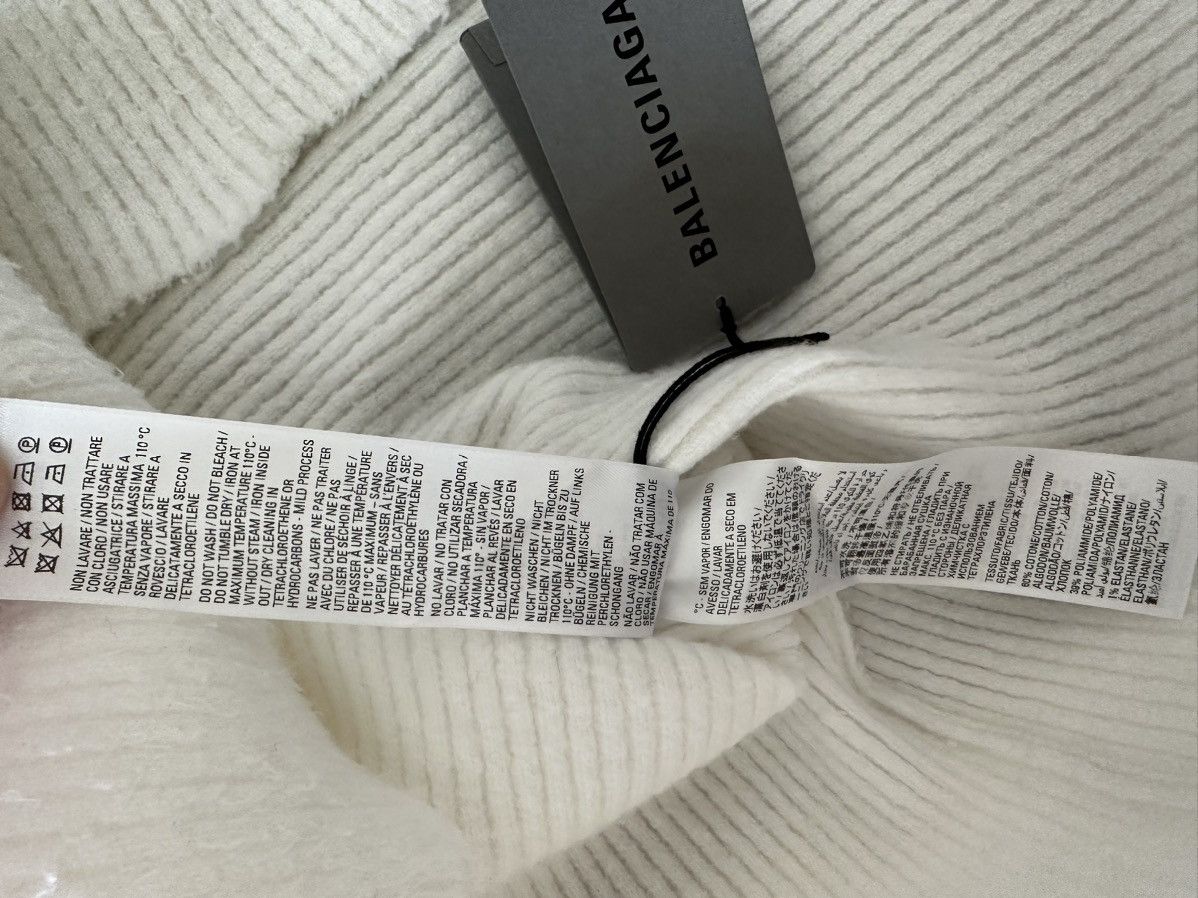 Balenciaga Intarsia-knit logo long sleeve jumper sweater Size S / US 4 / IT 40 - 7 Thumbnail