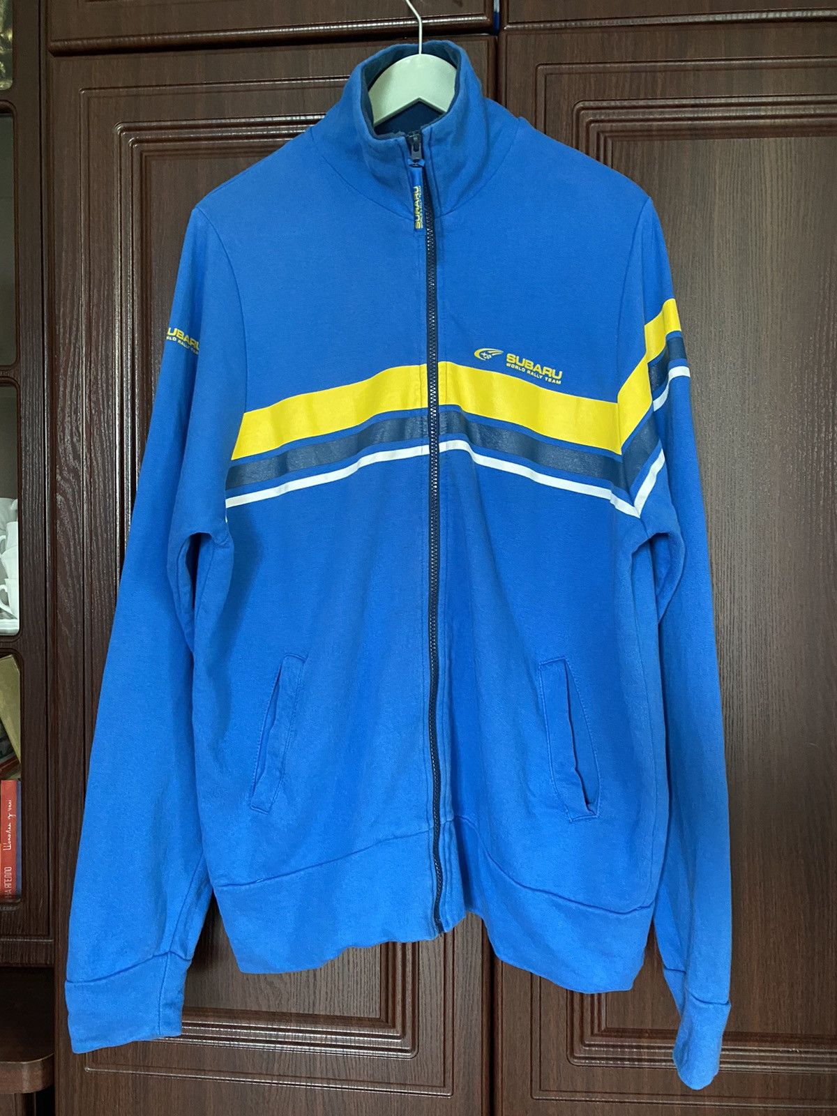 Vintage Vintage Subaru Rally Sweatshirt Jacket Yamaha BMW Mercedes Size US L / EU 52-54 / 3 - 1 Thumbnail