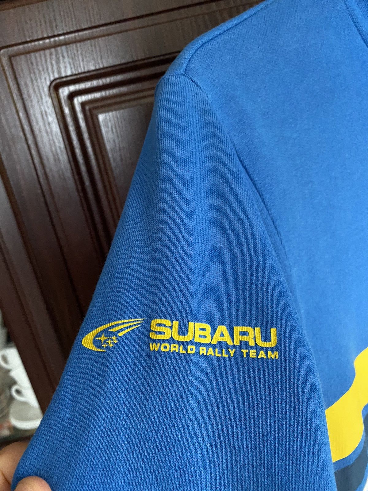 Vintage Vintage Subaru Rally Sweatshirt Jacket Yamaha BMW Mercedes Size US L / EU 52-54 / 3 - 3 Thumbnail