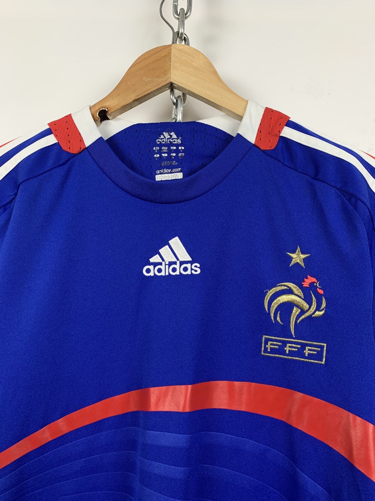 Adidas 2008 Adidas France World Cup Home Soccer Jersey Size US S / EU 44-46 / 1 - 5 Thumbnail