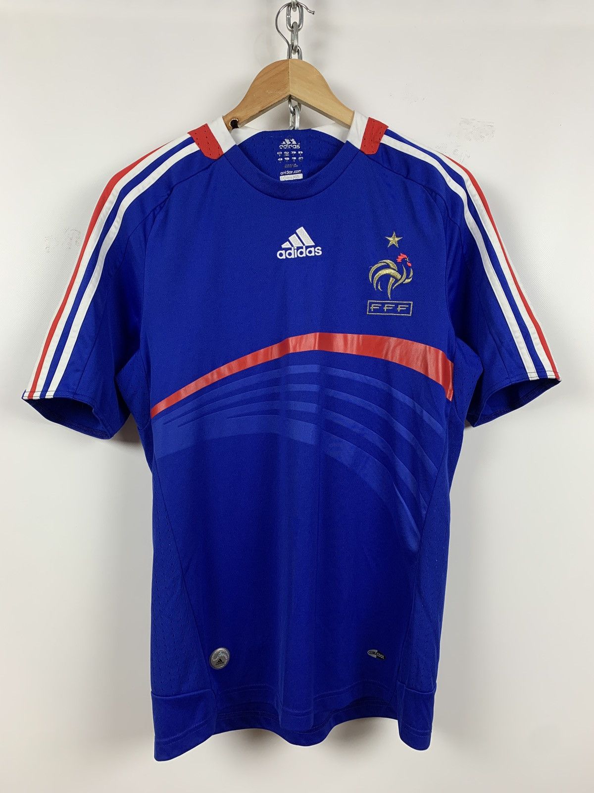Adidas 2008 Adidas France World Cup Home Soccer Jersey Size US S / EU 44-46 / 1 - 1 Thumbnail