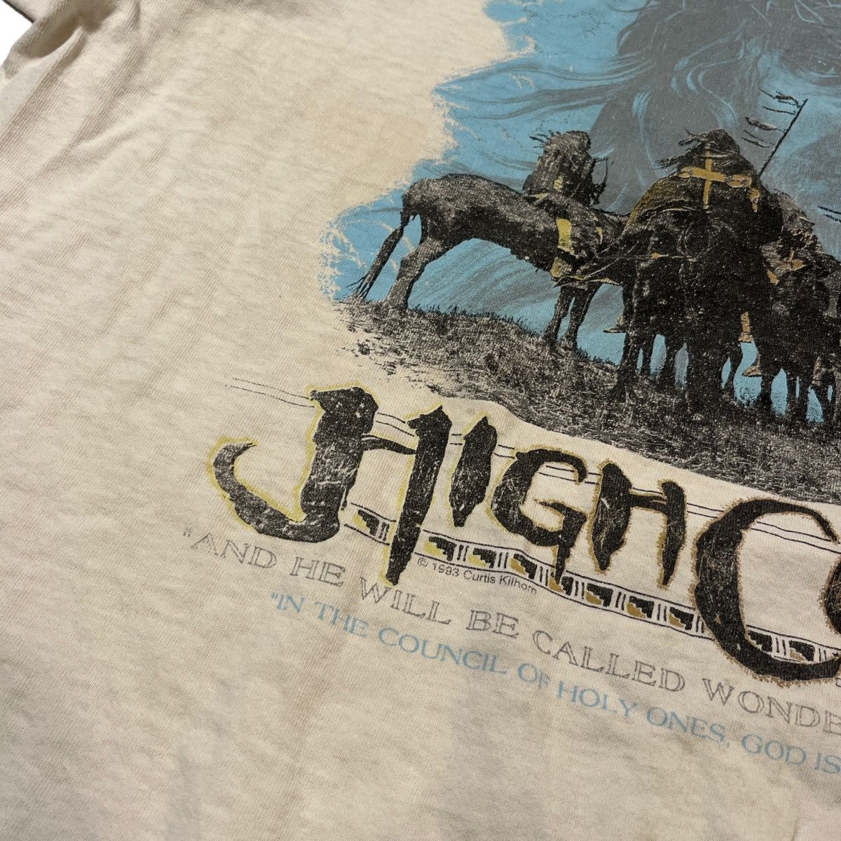 Vintage 90s The High Council Jesus Tee Distressed Size US XL / EU 56 / 4 - 3 Thumbnail