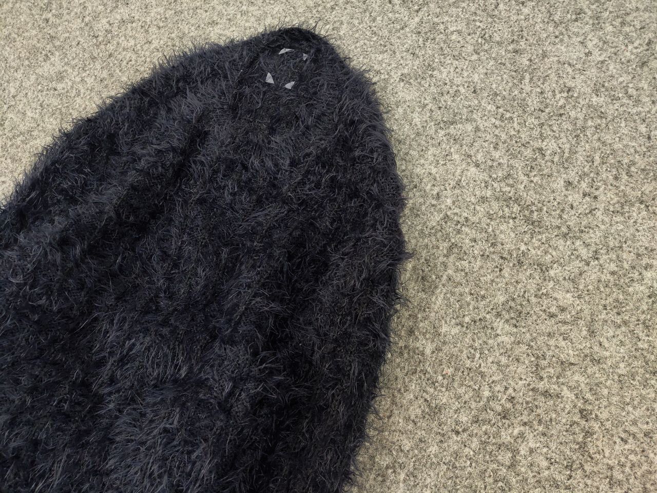 Japanese Brand Vintage 90's Japanese Dark Mohair Style Fuzzy Sweater Hype Size US S / EU 44-46 / 1 - 4 Thumbnail
