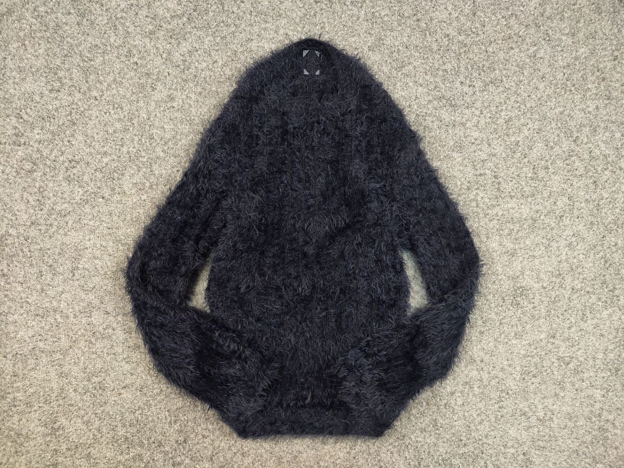 Japanese Brand Vintage 90's Japanese Dark Mohair Style Fuzzy Sweater Hype Size US S / EU 44-46 / 1 - 13 Thumbnail