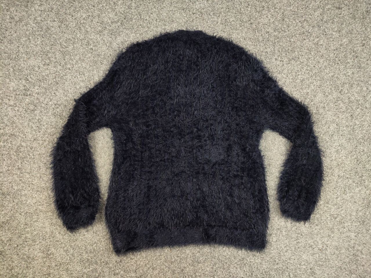 Japanese Brand Vintage 90's Japanese Dark Mohair Style Fuzzy Sweater Hype Size US S / EU 44-46 / 1 - 17 Thumbnail
