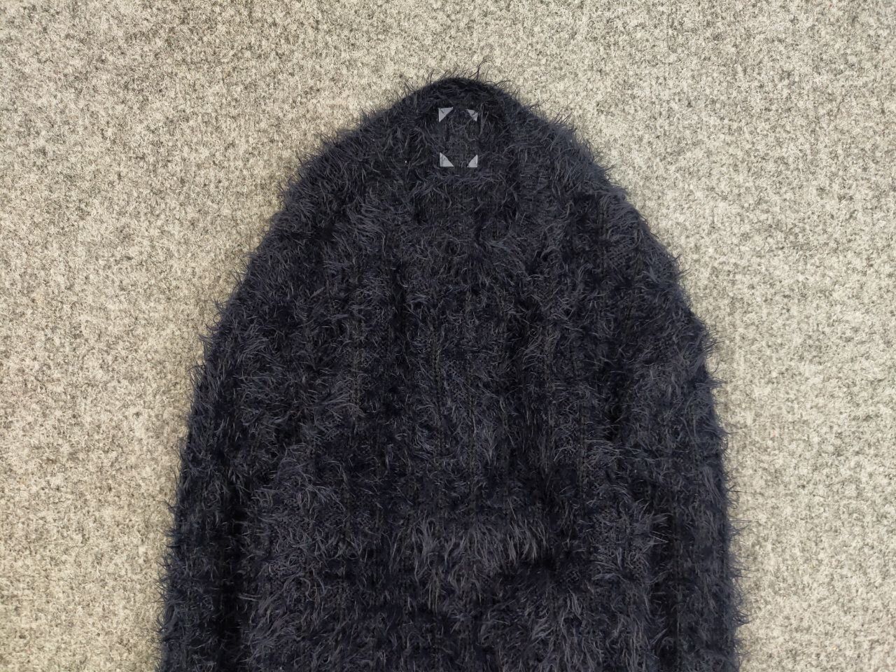 Japanese Brand Vintage 90's Japanese Dark Mohair Style Fuzzy Sweater Hype Size US S / EU 44-46 / 1 - 8 Thumbnail
