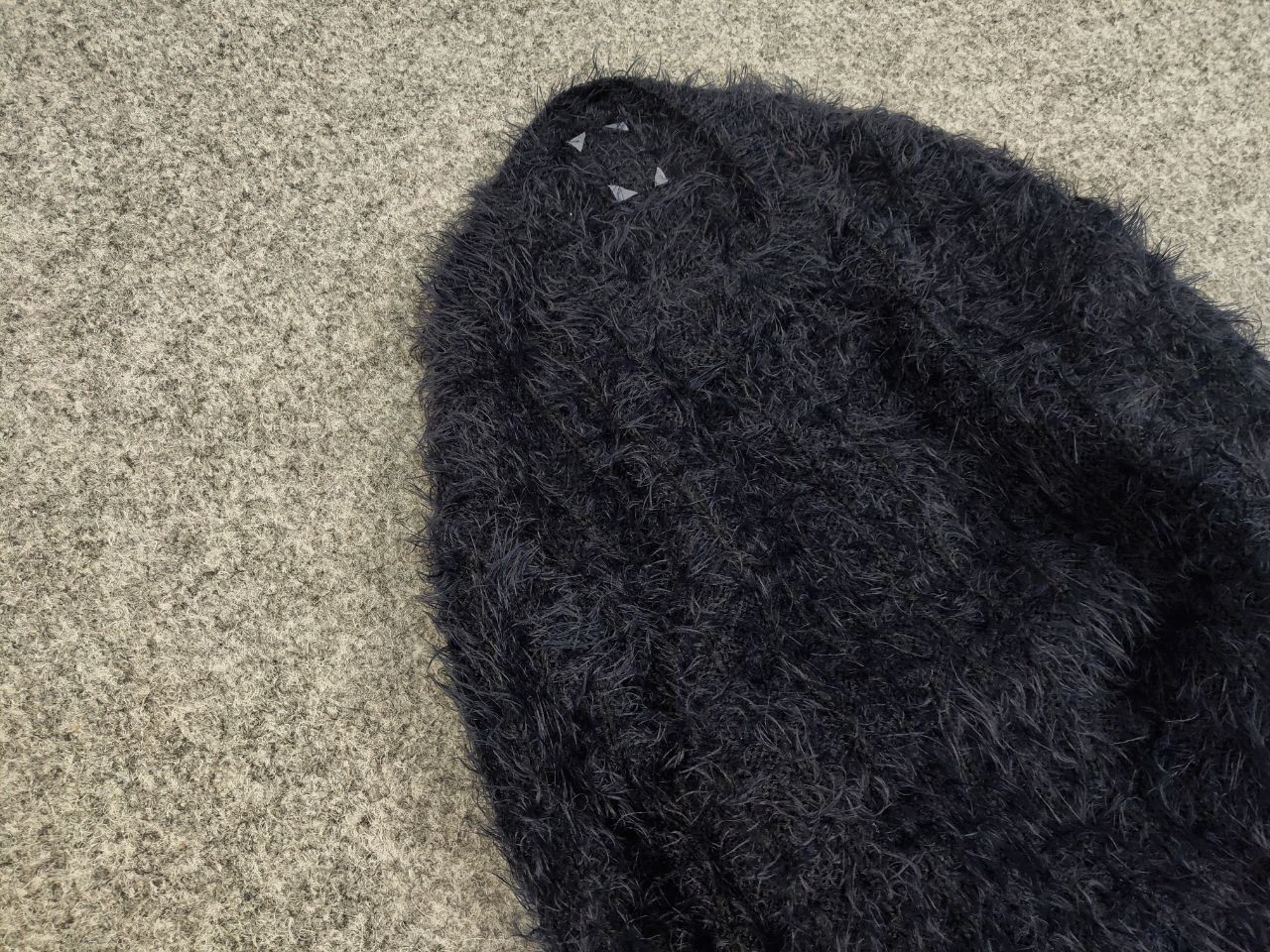 Japanese Brand Vintage 90's Japanese Dark Mohair Style Fuzzy Sweater Hype Size US S / EU 44-46 / 1 - 7 Thumbnail
