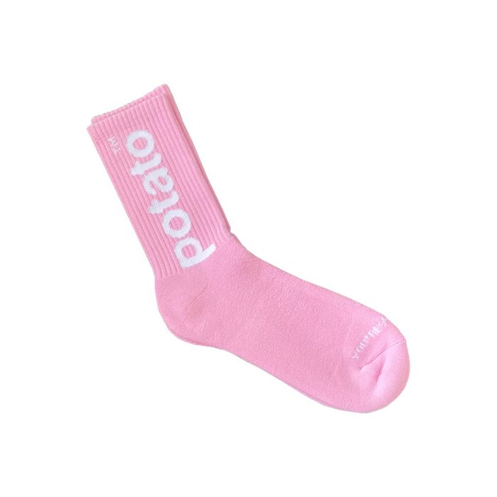 Imran Potato Imran Potato Logo socks - Pink | Grailed