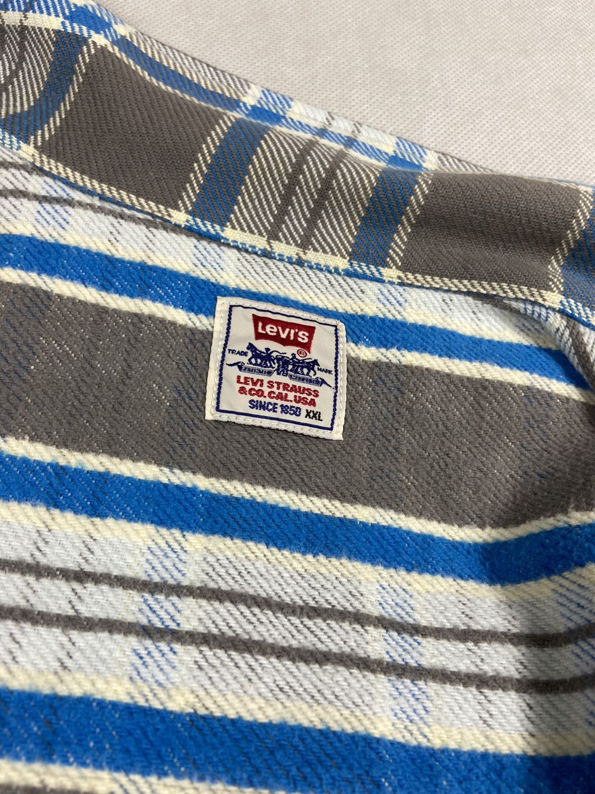 Levi's Vintage LEVIS striped zip over shirt jacket size XXL Size US XXL / EU 58 / 5 - 4 Thumbnail
