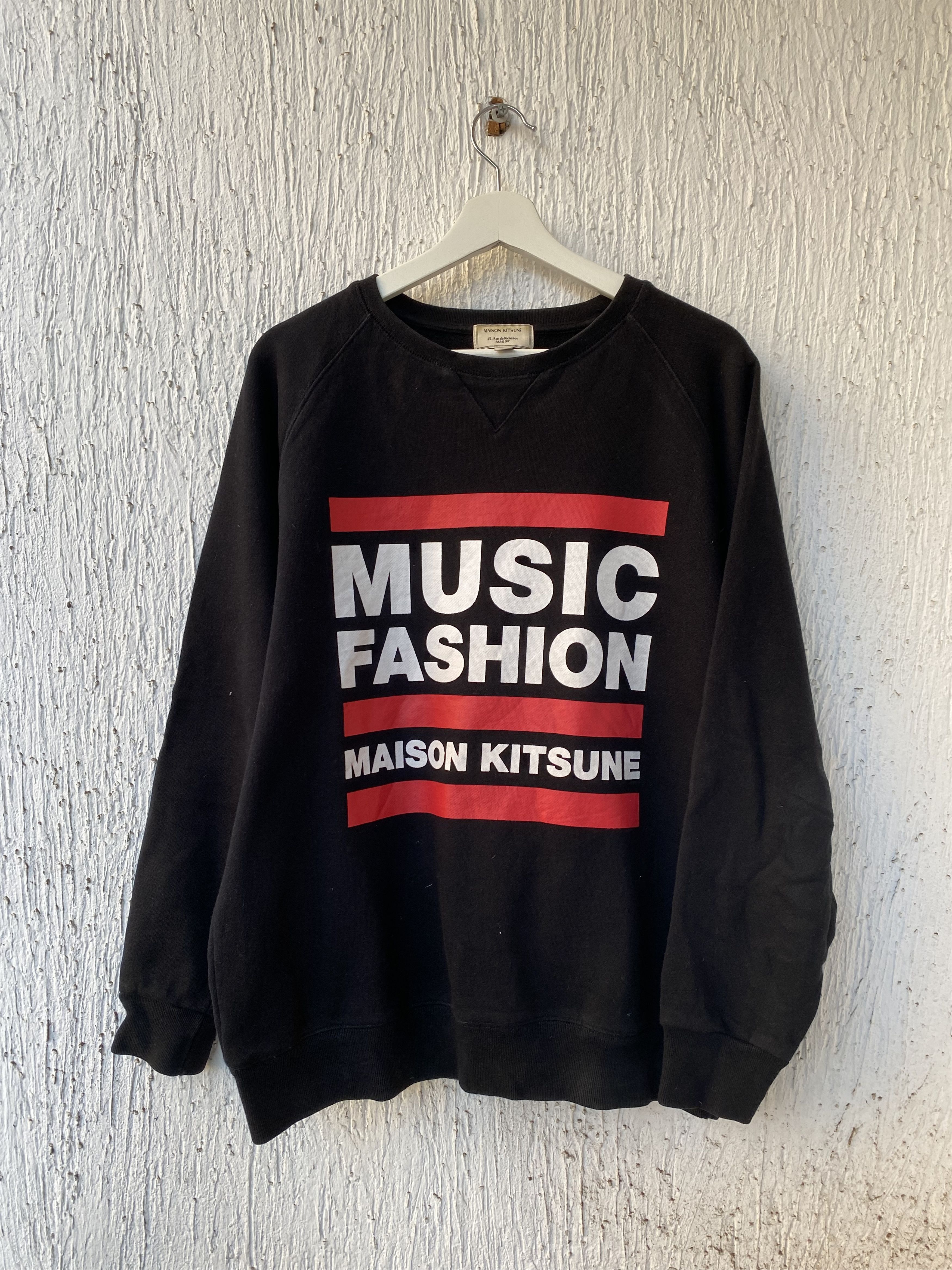 Maison Kitsune music fashion print sweatshirt Size US L / EU 52-54 / 3 - 1 Thumbnail
