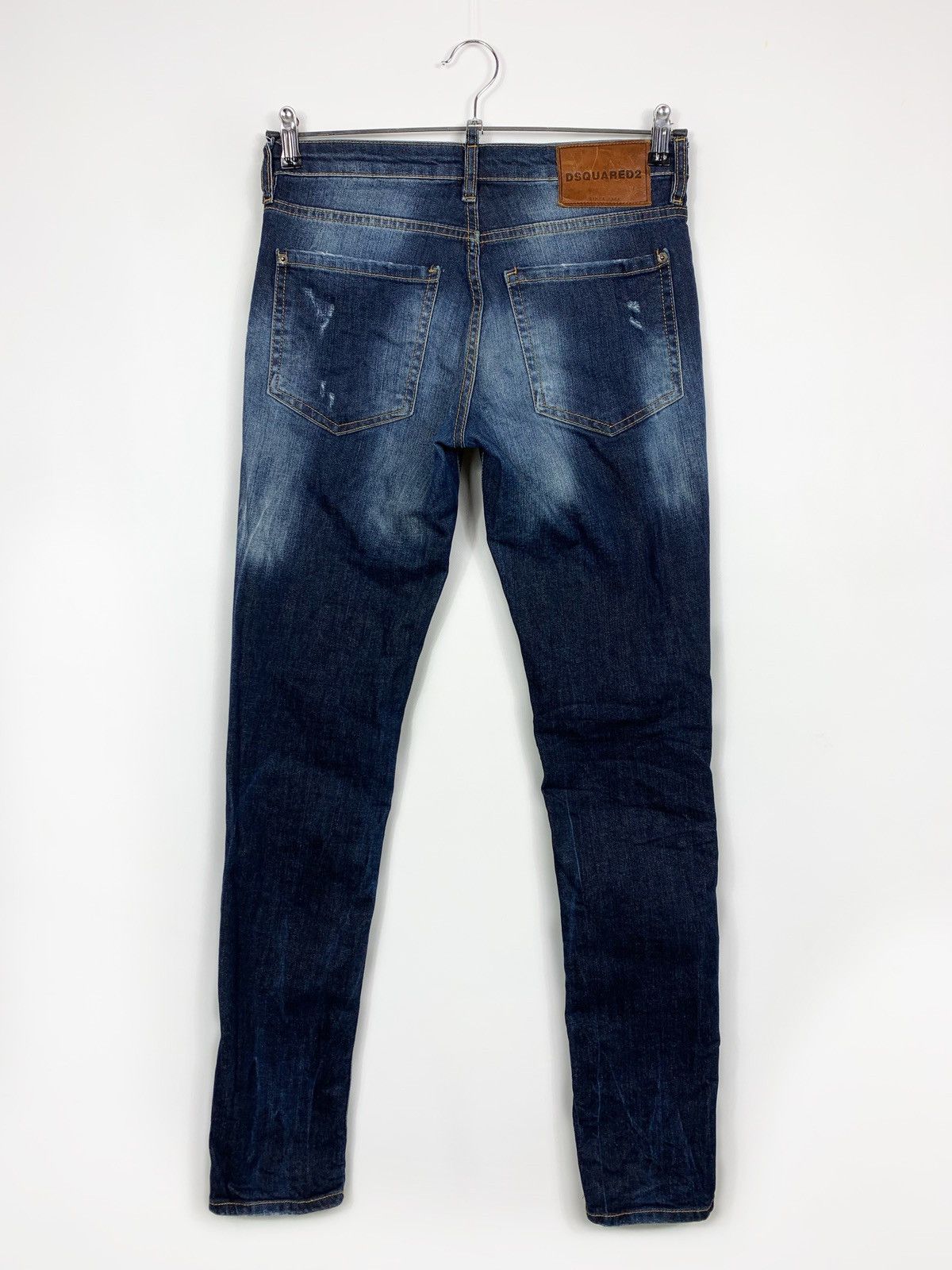 Designer × Dsquared2 Dsquared2 distressed denim jeans Size 42 navy blue pants Size US 30 / EU 46 - 2 Thumbnail