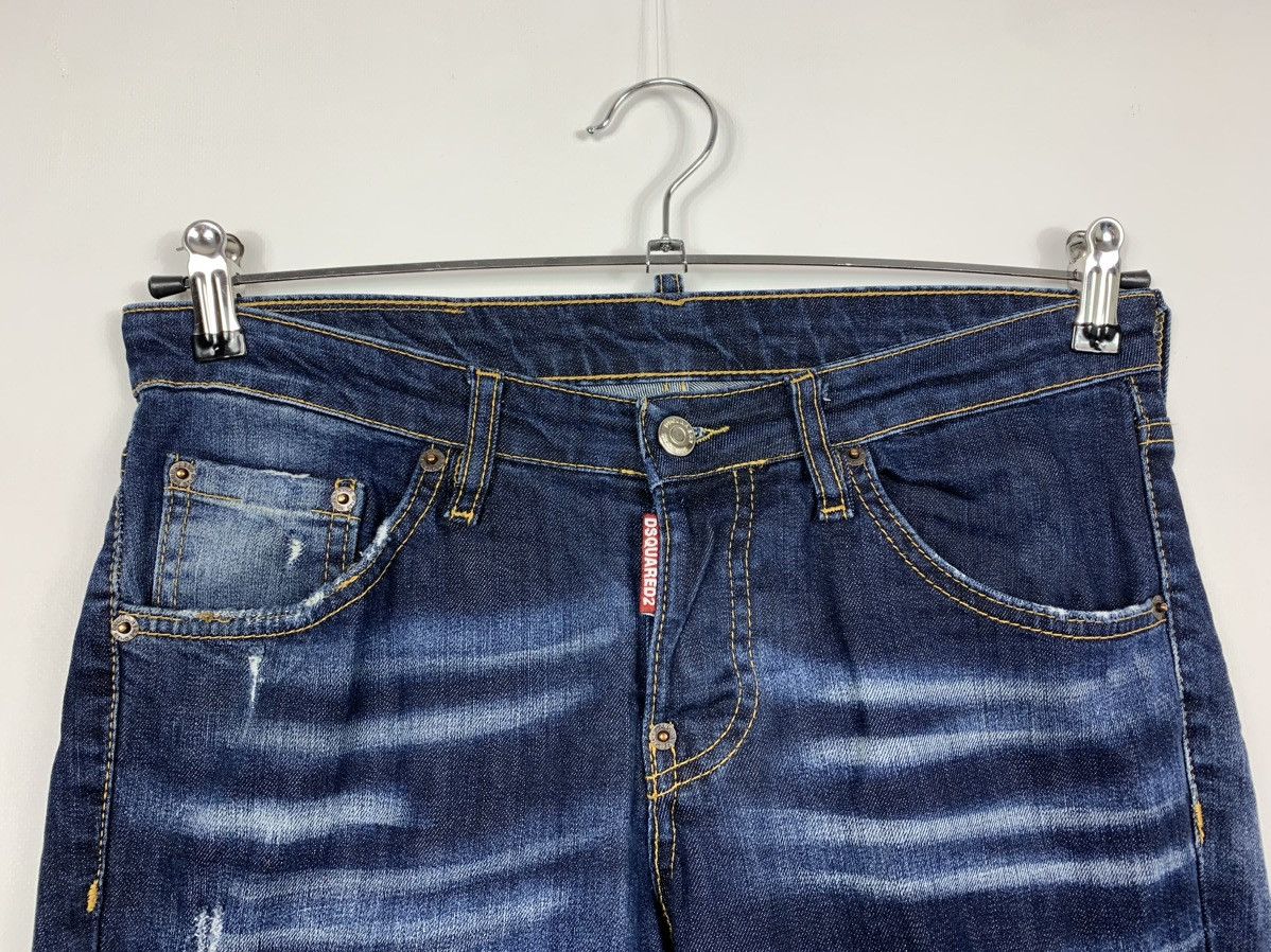 Designer × Dsquared2 Dsquared2 distressed denim jeans Size 42 navy blue pants Size US 30 / EU 46 - 10 Thumbnail