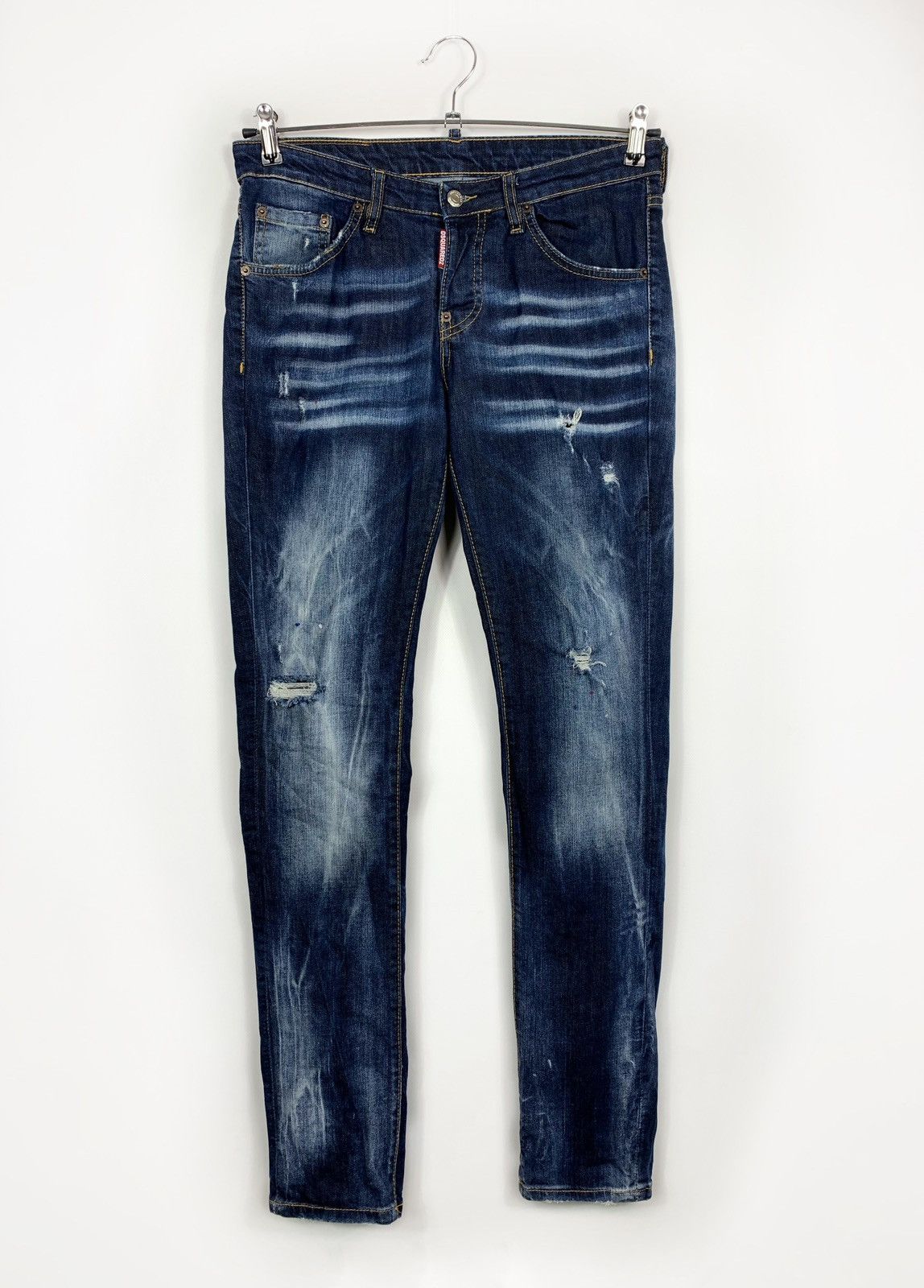 Dsquared2 distressed denim jeans Size 42 navy blue pants