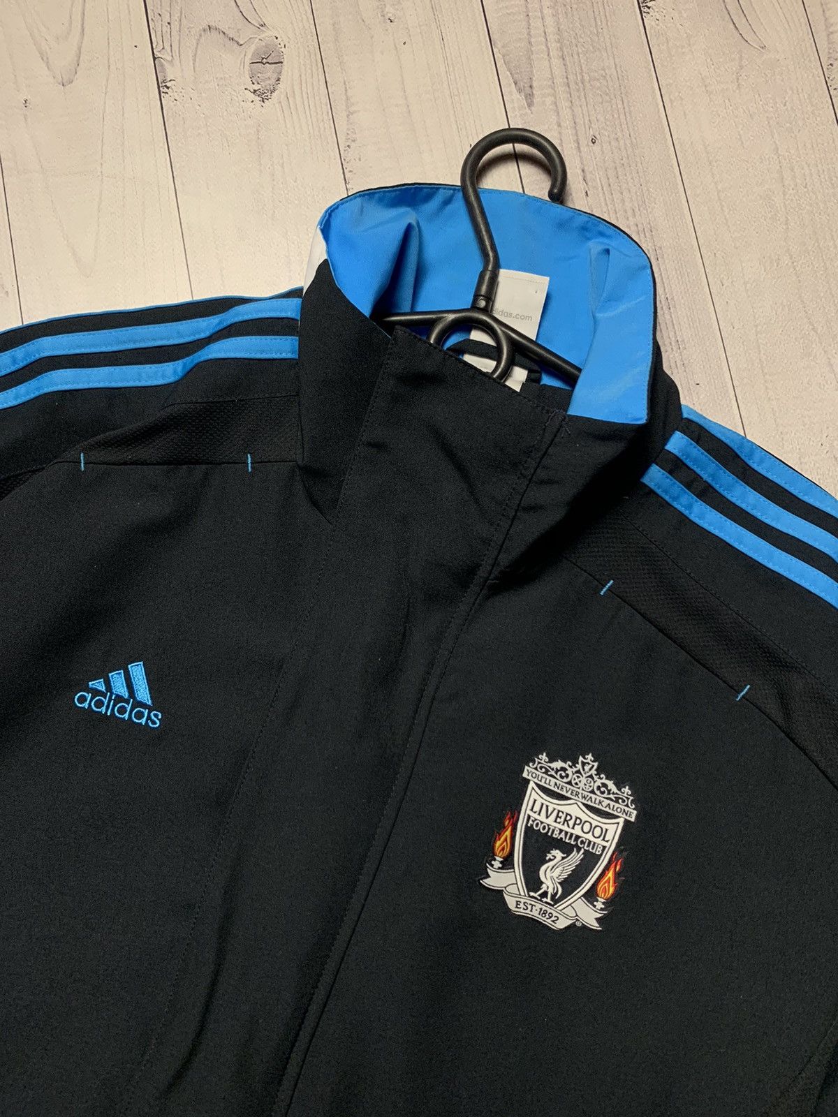 Adidas × Vintage Vintage Liverpool adidas soccer track jacket blue line M Size US M / EU 48-50 / 2 - 3 Thumbnail