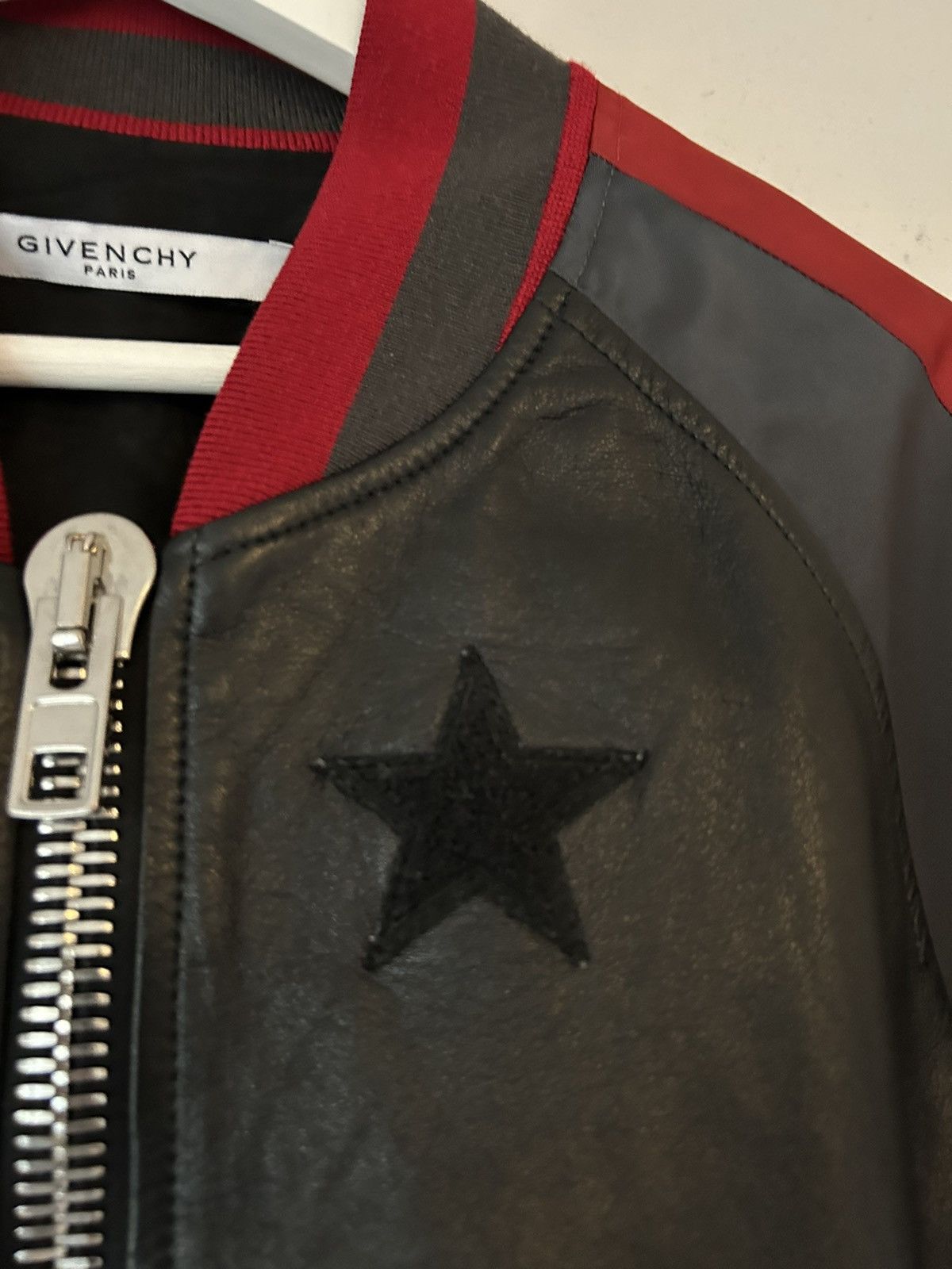 Givenchy Leather Varsity Bomber Jacket Size US M / EU 48-50 / 2 - 3 Thumbnail