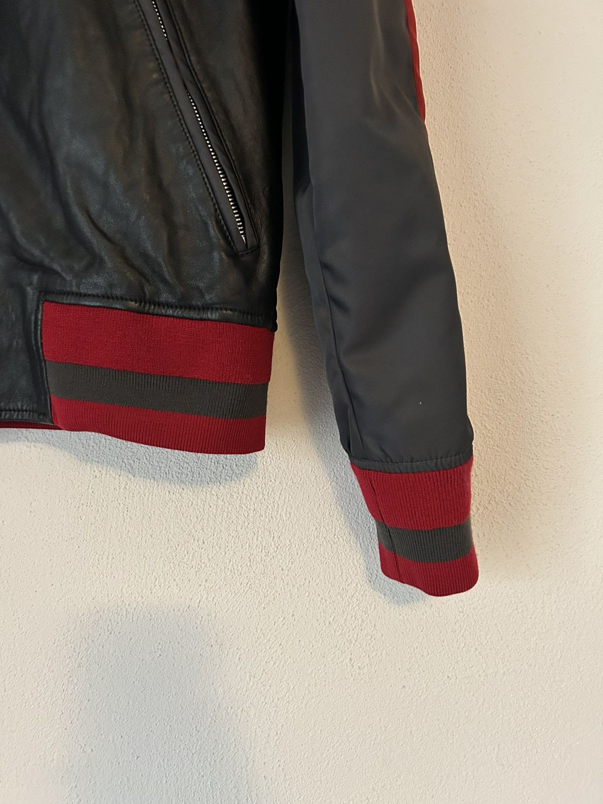 Givenchy Leather Varsity Bomber Jacket Size US M / EU 48-50 / 2 - 8 Thumbnail